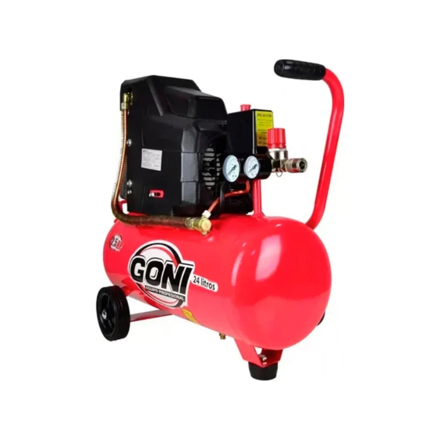 Compresora 2 HP 24 litros con accesorios Byp KCOM24S