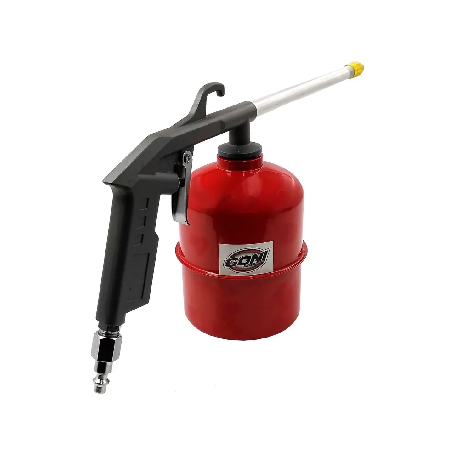 Ideal para la limpieza de motores.,Increible extencion para llegar a todos los rincones.,Vaso con capacidad suficiente para la limpieza.,Ideal para limpiar piezas por medio de chorro de limpiador.