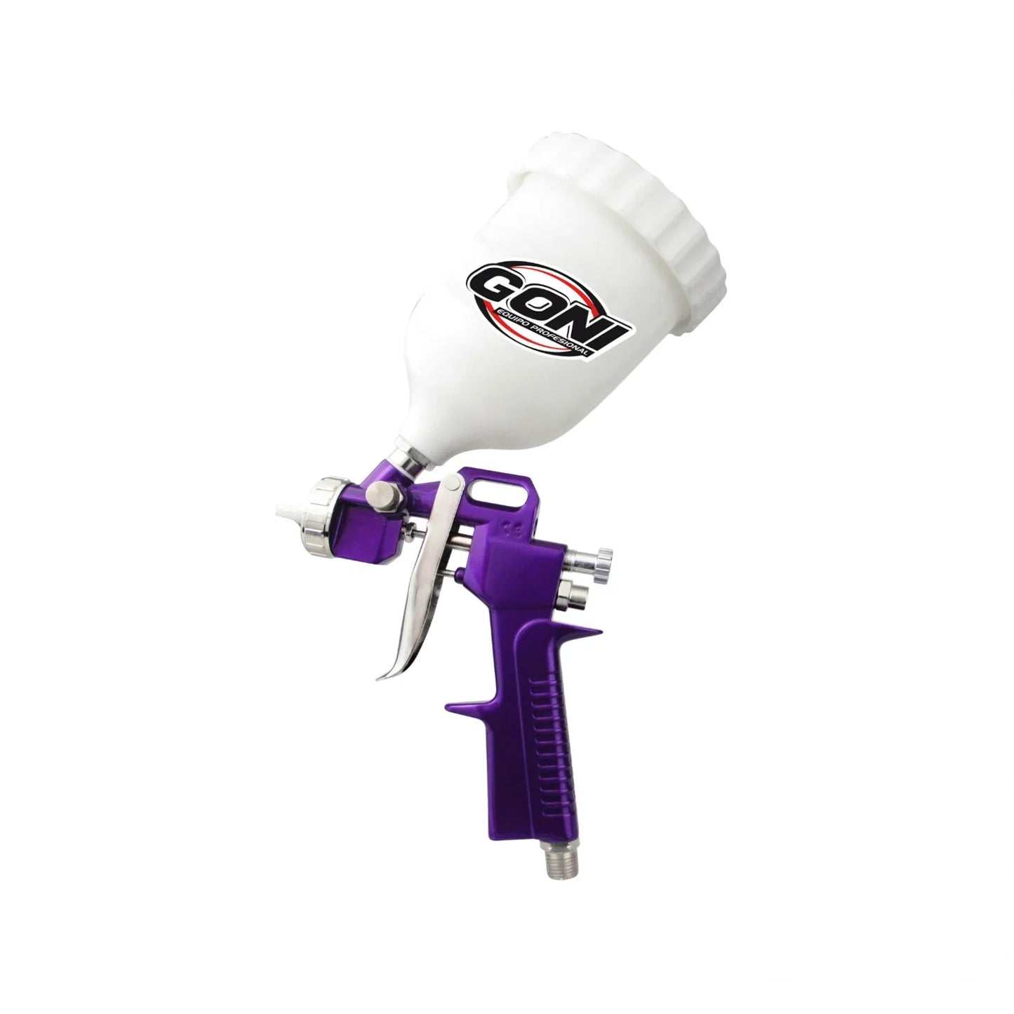 Información Técnica., Presión máxima de aire: 50 PSI (345 kPa), Presión de trabajo: 43-50 PSI ( 296-345 kPa), Conexión de aire: 1/4” (6.35 mm), Boquilla: 0.08” (2.0 mm), Peso: 0.47 kg (1.03 lb), Consumo de aire: 85-227 l/min (3-8 CFM), Entrega de fluidos: 160-2 400 ml/min (0.04-0.63 gal/min), Capacidad del vaso: 600 ml (0.16 gal), Vaso de plástico.\n\n<strong>La imagen puede diferir un poco del producto final.</strong>