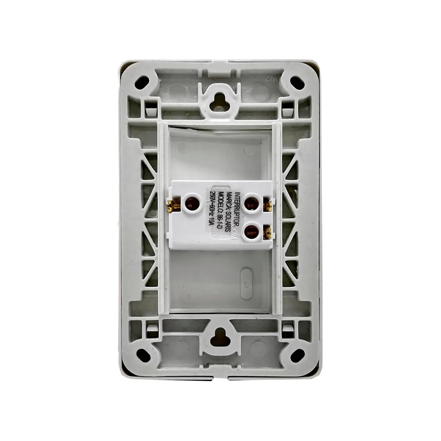 Placa 1 apagador escalera blanca Solaris 861DBC