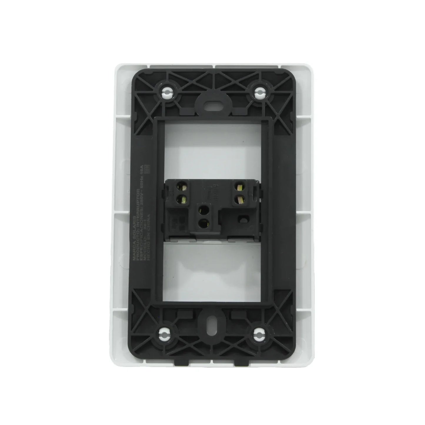 Placa 1 apagador escalera blanca Solaris ECO-1-BC