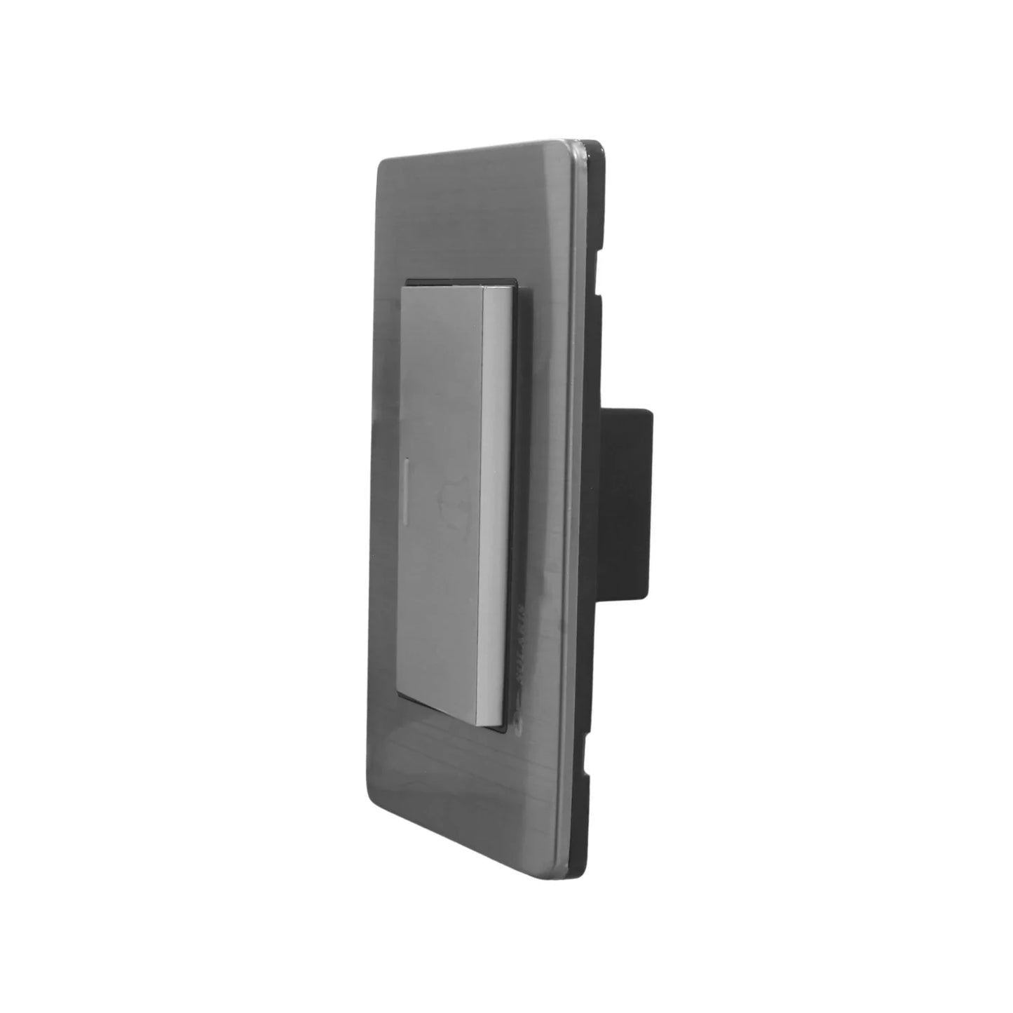 Placa botón para timbre gris Solaris AL-27-GR