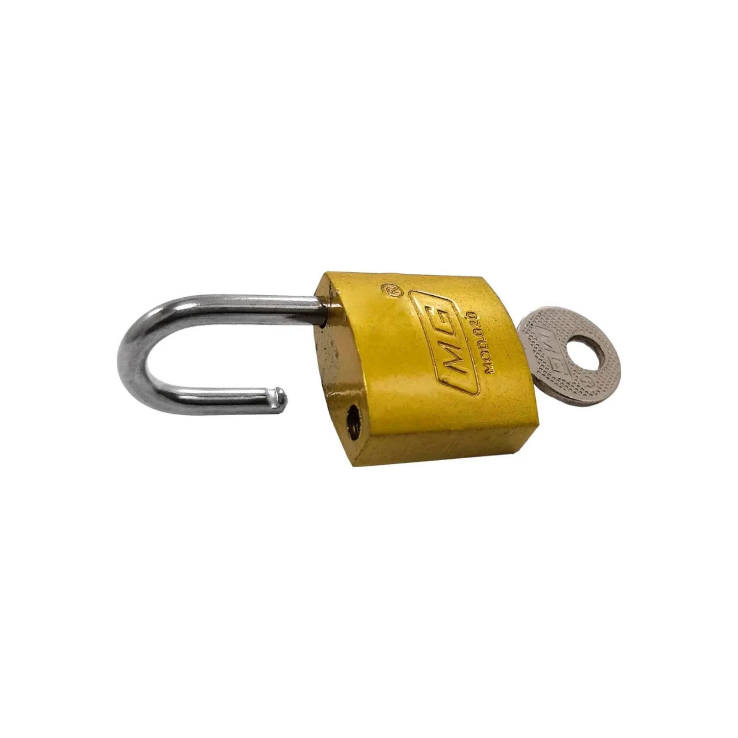 Candado 20 mm gancho corto dorado MG 206024