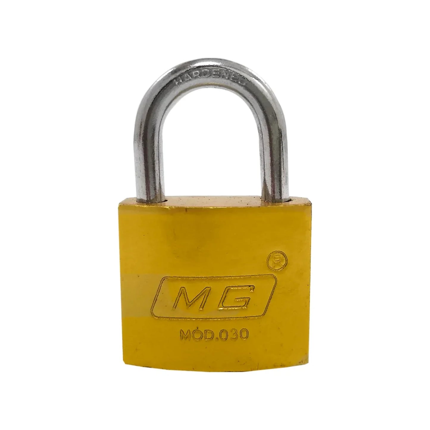 Candado 30 mm gancho corto dorado MG 206118