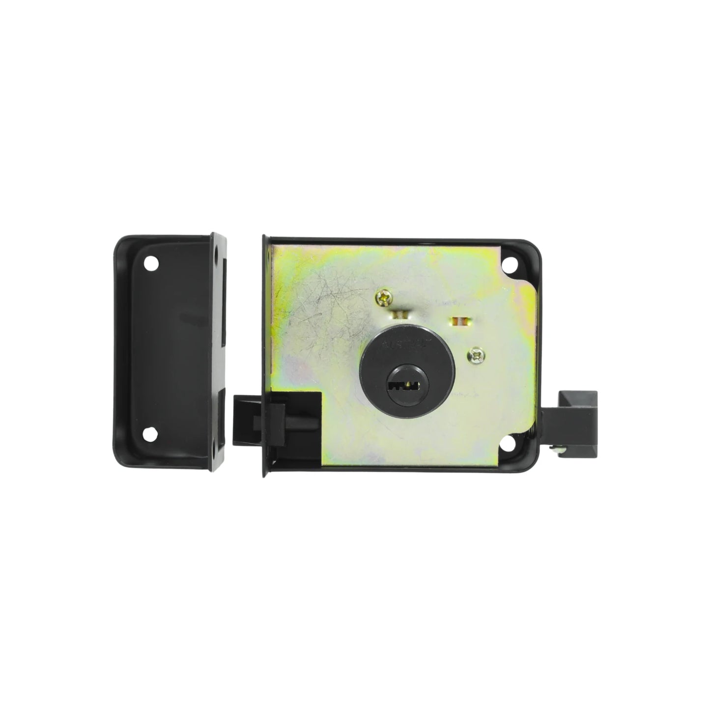 Cerradura/Chapa 715 sobreponer derecha negro mate Austral TKSI 212647