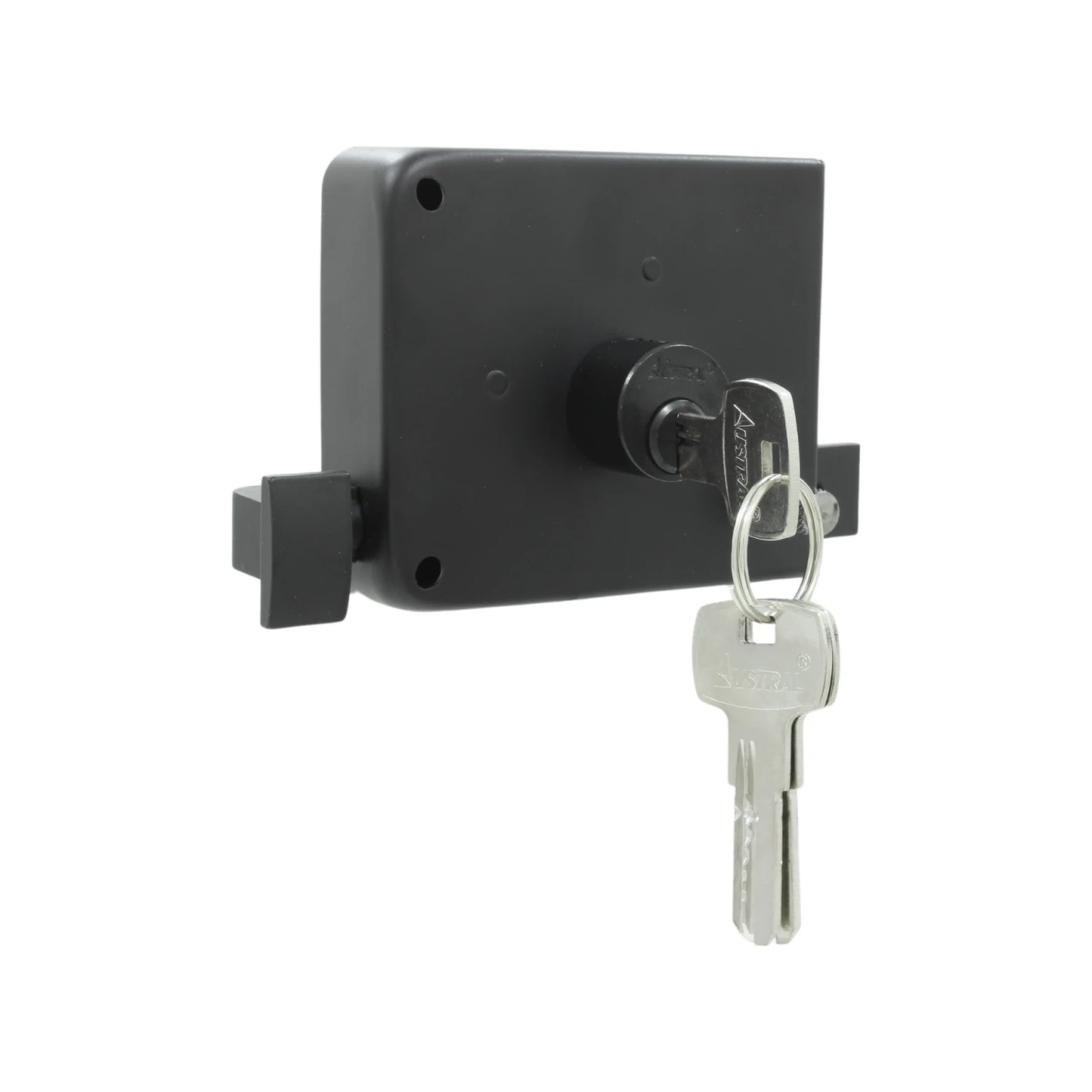 Cerradura/Chapa 715 sobreponer derecha negro mate Austral TKSI 212647