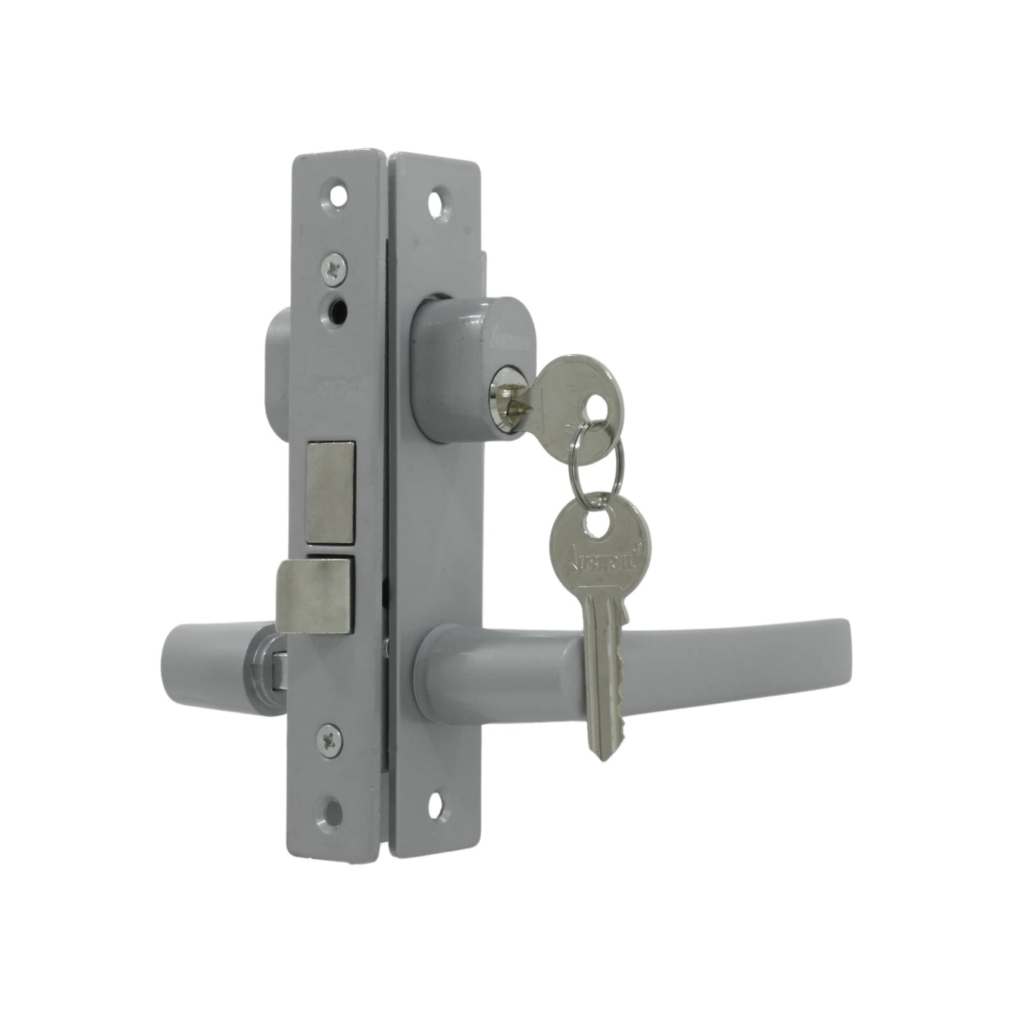 Cerradura/Chapa para puerta de aluminio cromo satinado Austral 639 DCCS