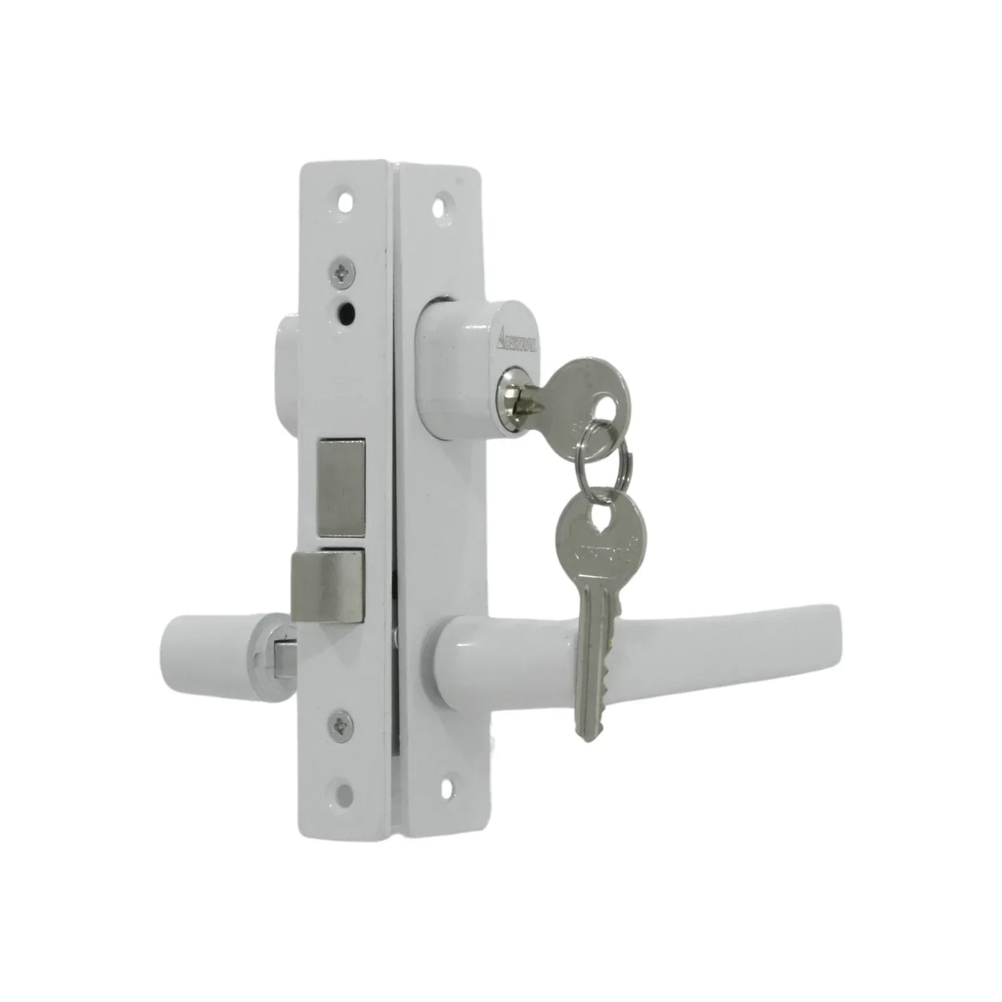 Cerradura/Chapa para puerta de aluminio blanca Austral 639 CD