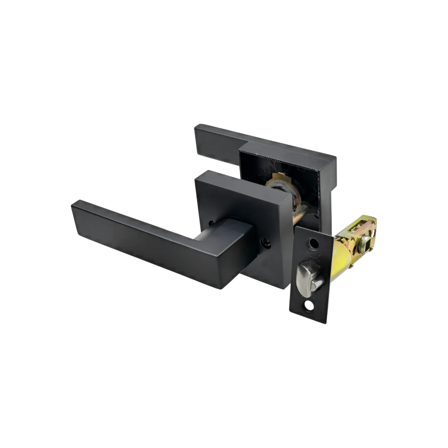 Cerradura/Chapa de palanca para recámara negro mate 1606 E-NM inoxx milan