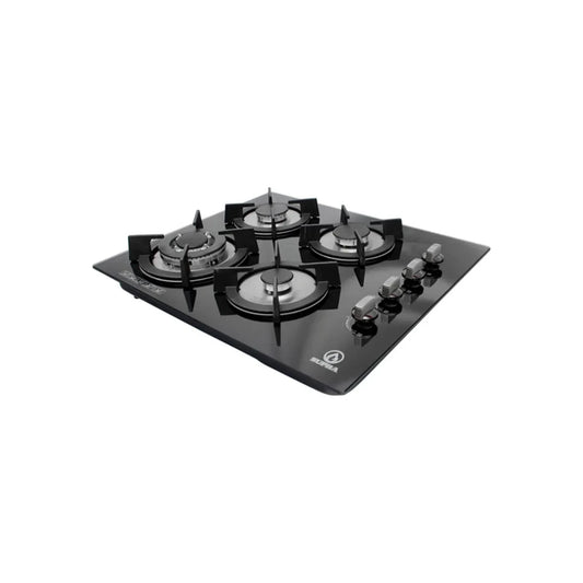 Cubierta de acero inoxidable.,Estufa empotrable en 90 cm de ancho.,4 quemadores de diversas capacidades térmicas.,Con espréas para gas LP o natural.
