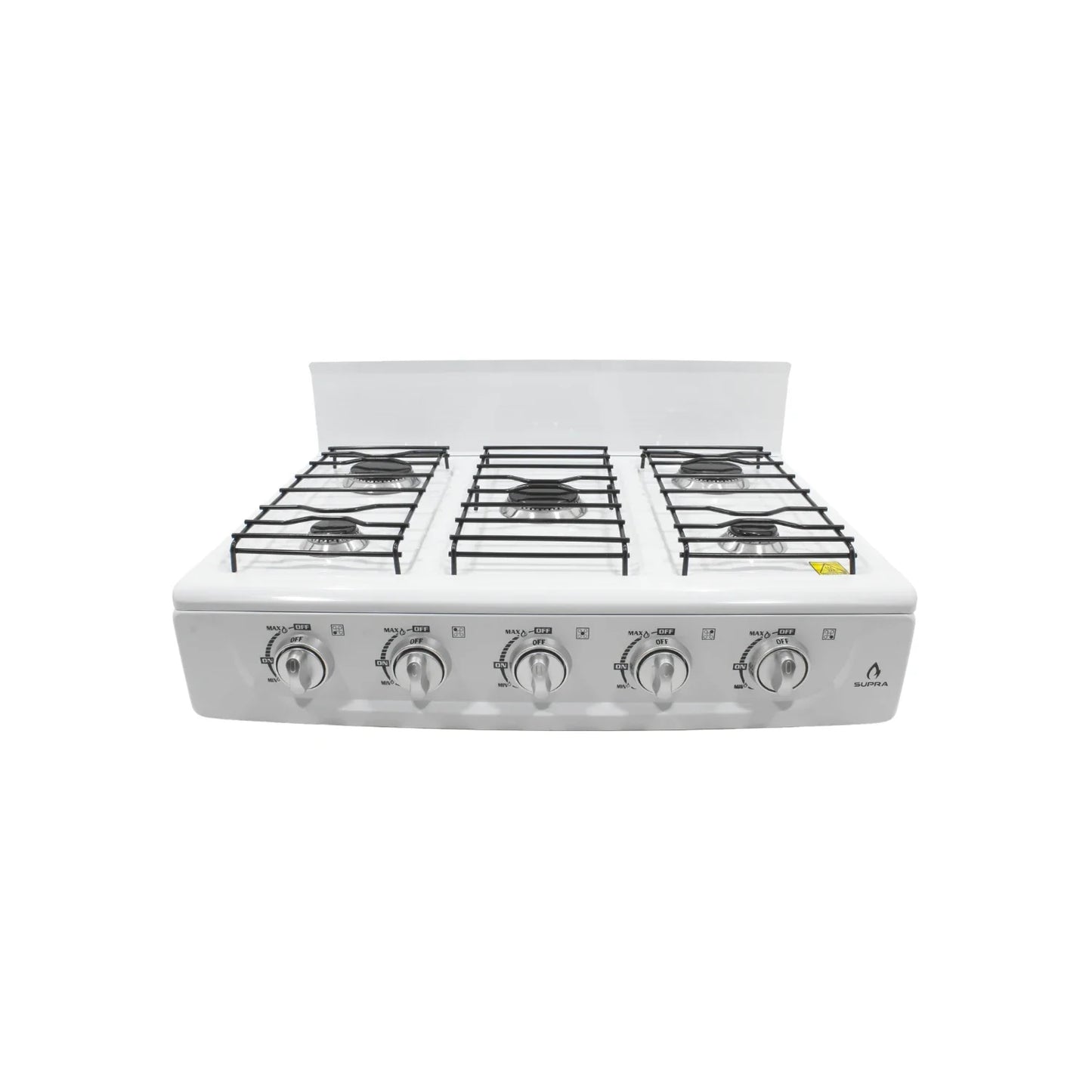 Información Técnica., Cubierta porcelanizado., Válvulas de seguridad., Parrillas de Alambrón., 5 quemadores de diversas capacidades térmicas., Perillas metalizadas., Dimensiones:, 65 cm de largo., 47 cm de ancho., 28 cm de altura (con copete).\n\n<strong>La imagen puede diferir un poco del producto final.</strong>