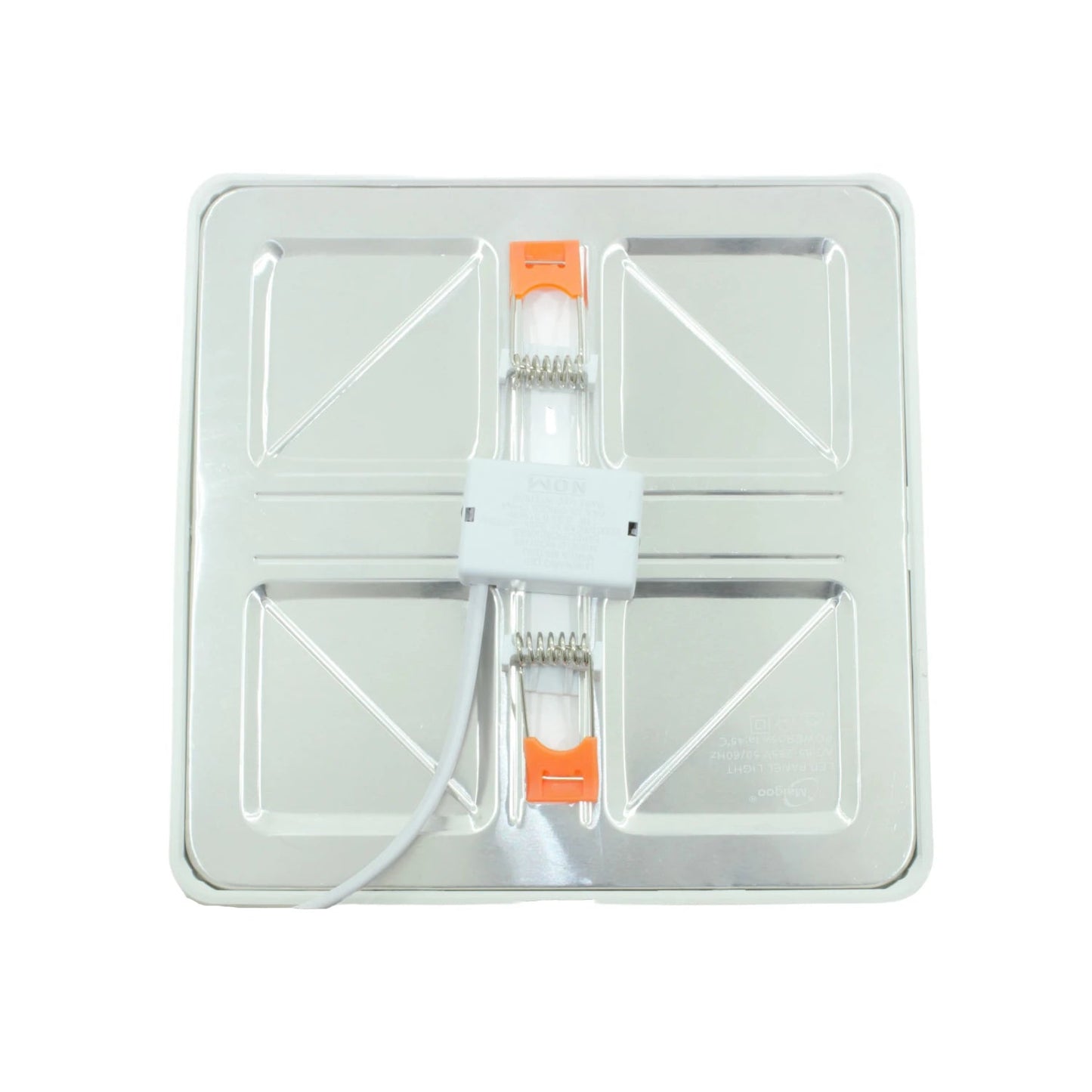 Lámpara panel LED Maigoo cuadrada para empotrar, con clips de fijación, color blanco.