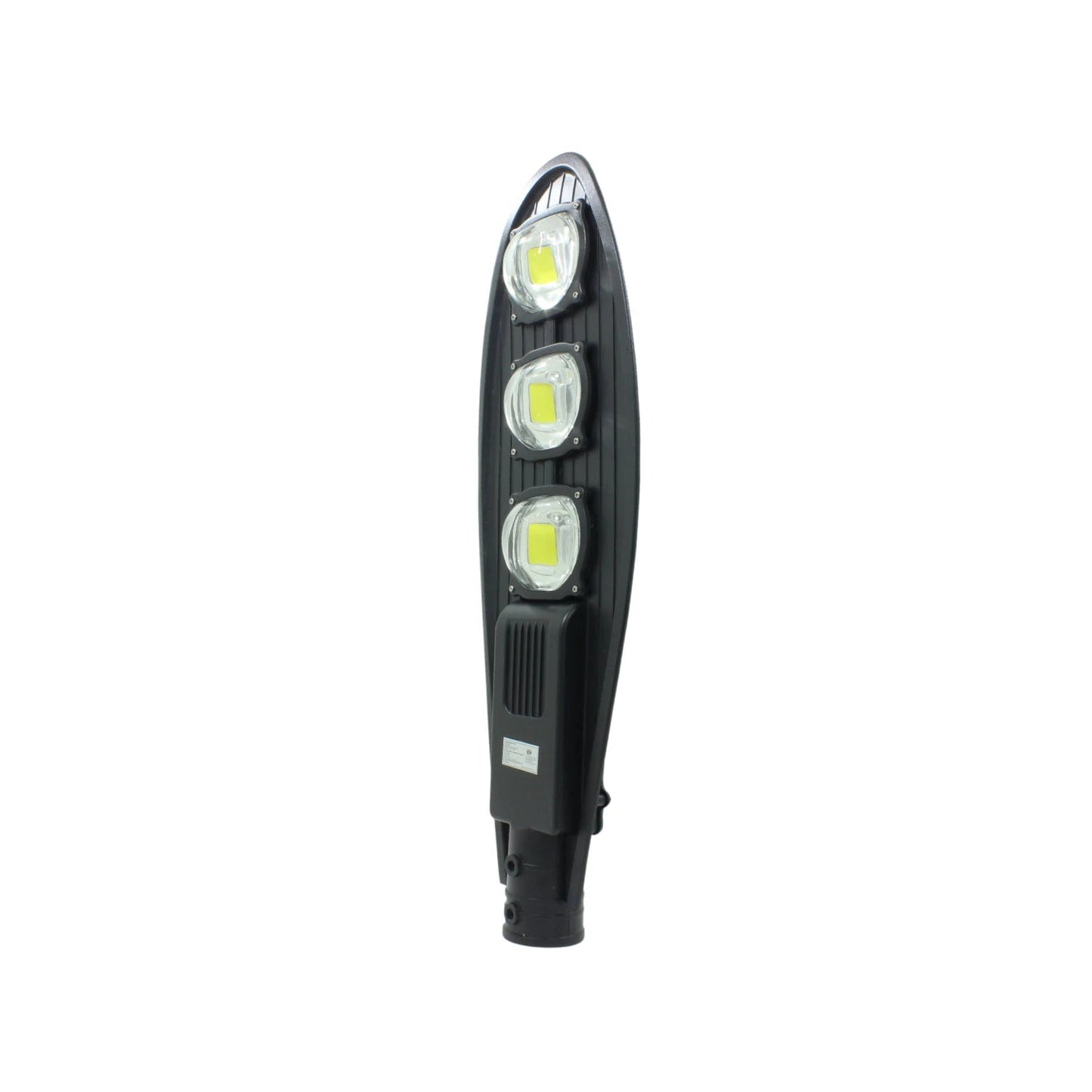 Lámpara suburbana LED negra tipo cobra 300W con 3 módulos, ideal para alumbrado público exterior