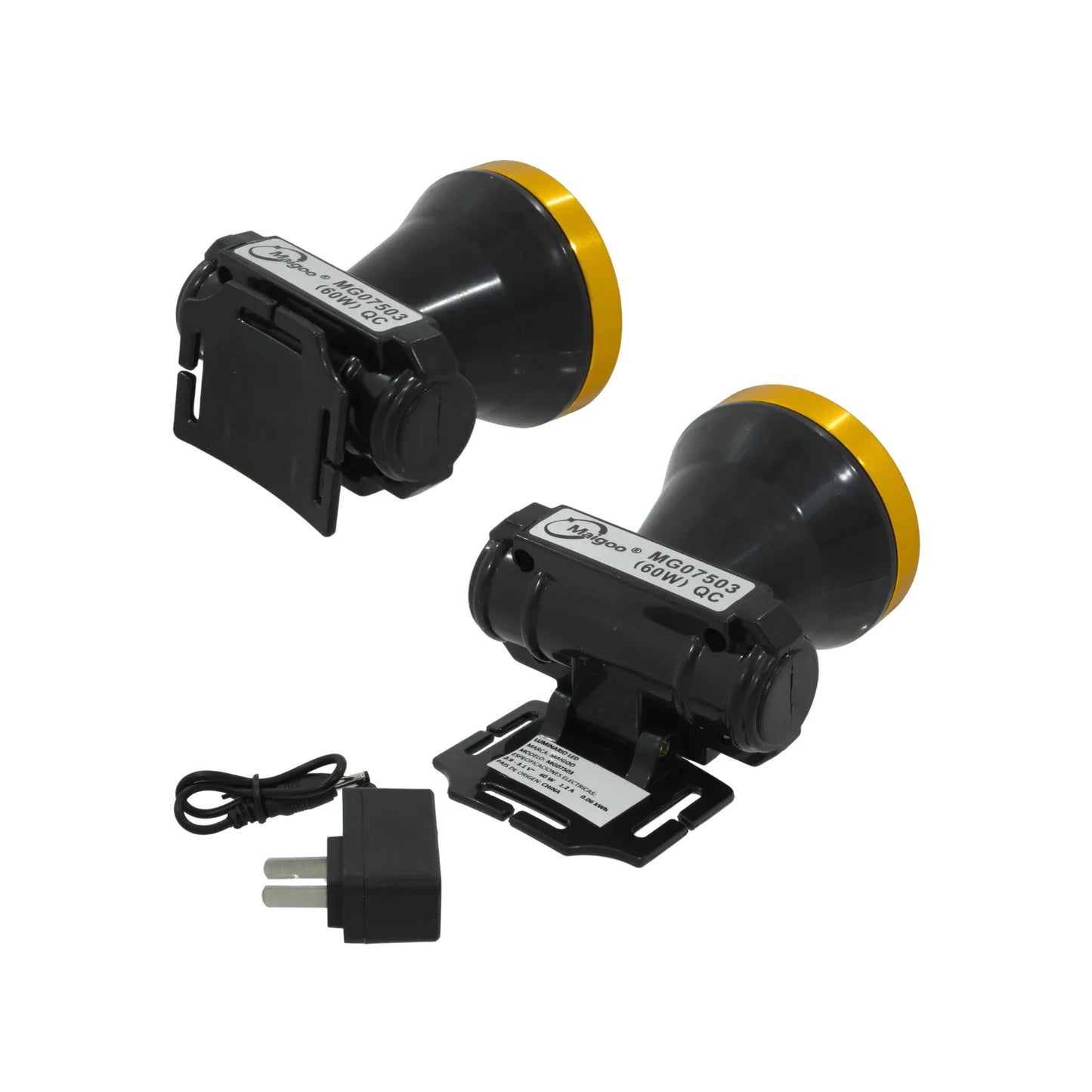 Lámpara minera recargable 1 led 60 W Maigoo MG07503