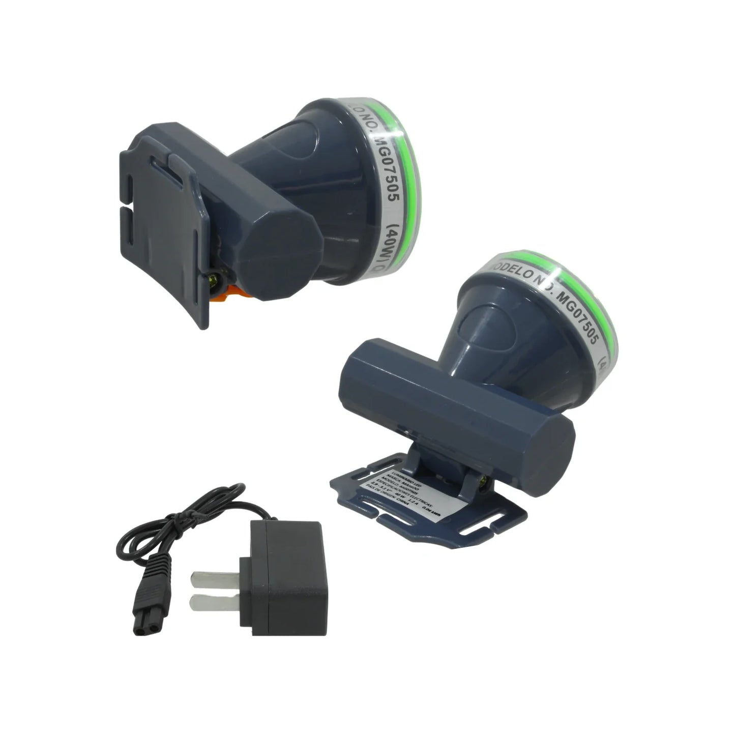 Lámpara minera recargable 1 led 40 W aluminio Maigoo MG07505