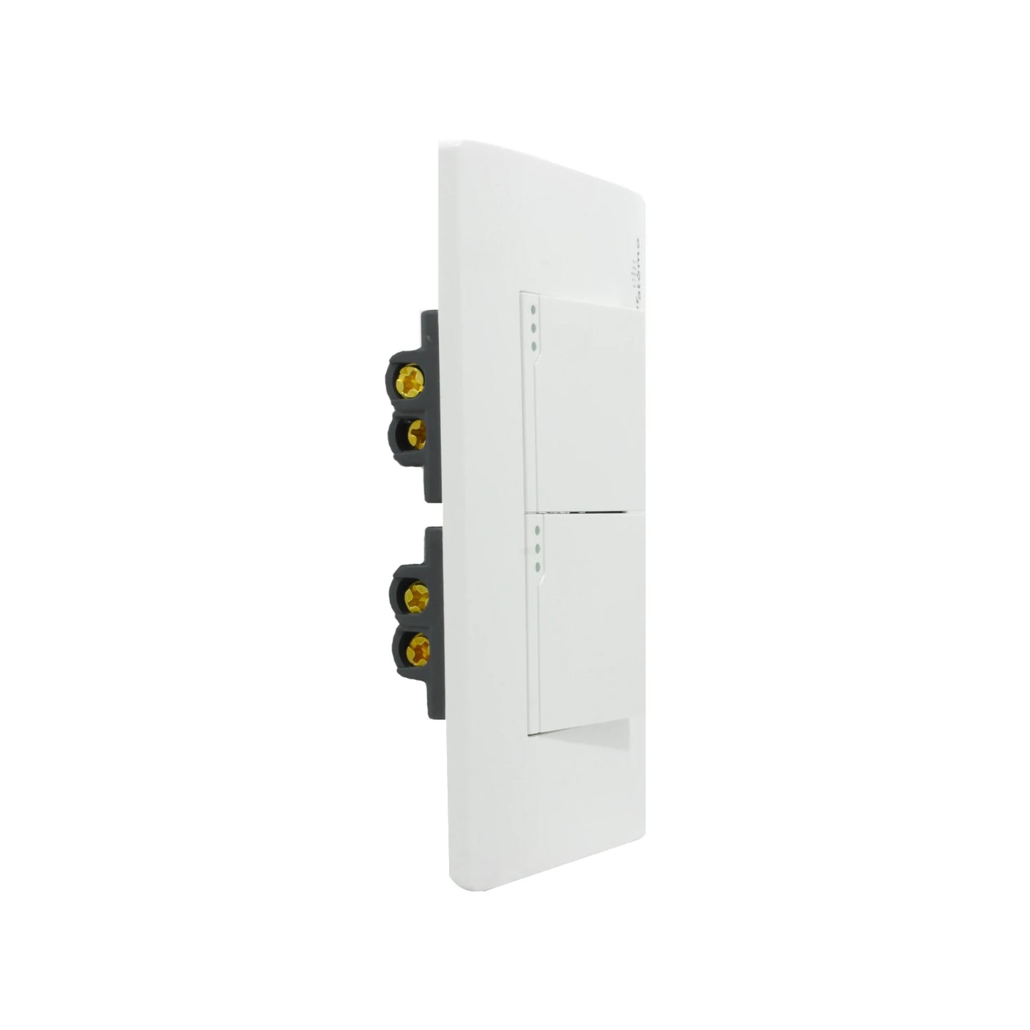 Placa 2 apagadores escaleras Super átomo SA1305-MB