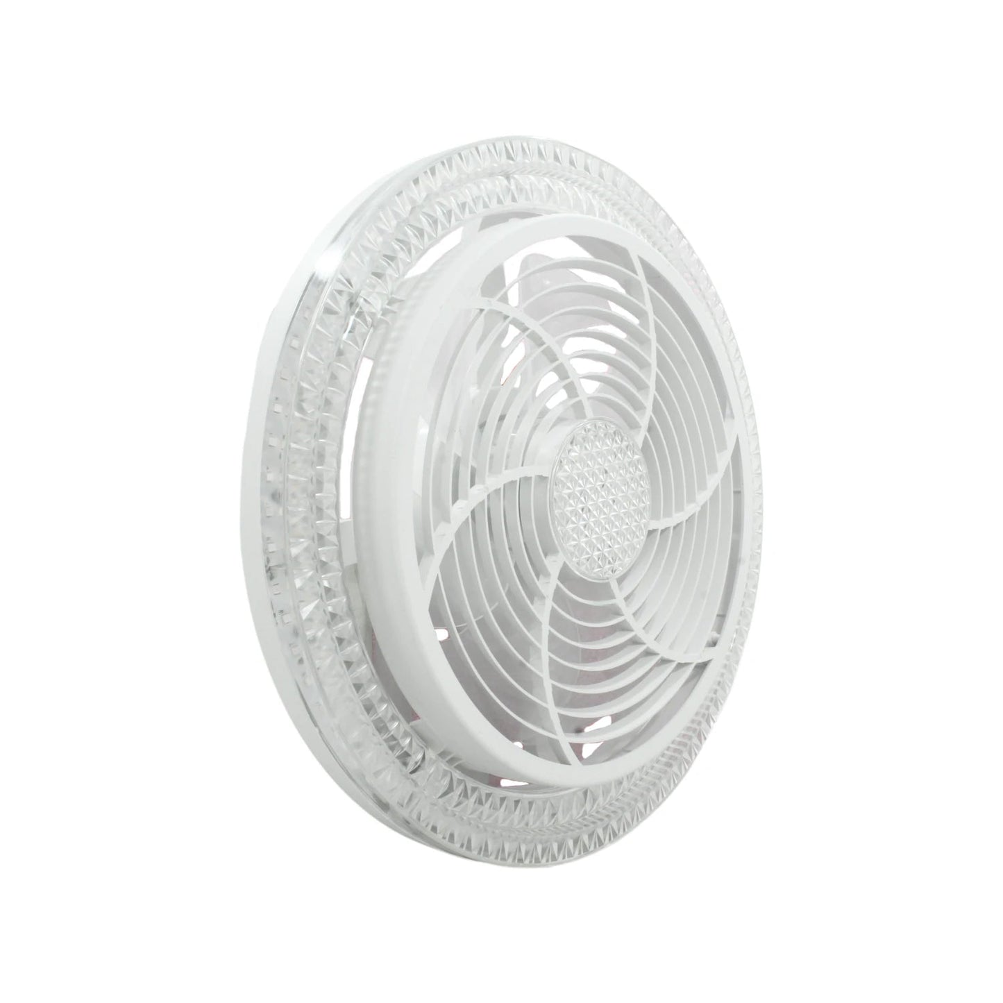 Lámpara de techo blanca con ventilador y luz LED integrada, estilo moderno