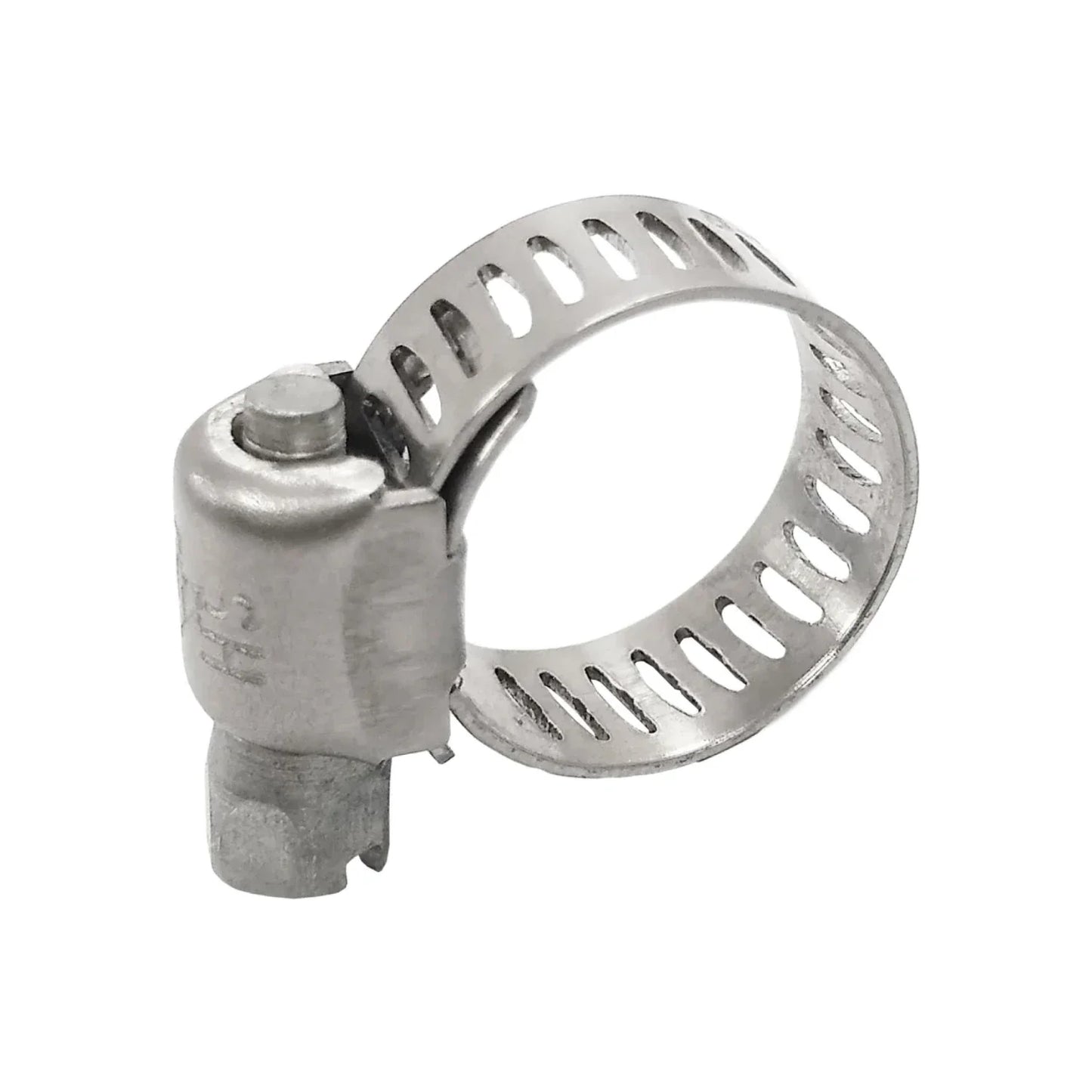 Banda de acero inoxidable.,Apertura mínima: 7/32" (5.55 mm).,Apertura máxima: 5/8" (16 mm).,Tornillo, tapa y base de acero con un acabado de dicromato de zinc resistente a la corrosión.,Uso doméstico, ferretería, jardinería y agricultura.