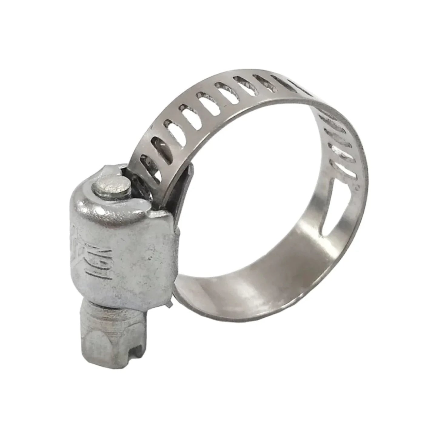 Banda de acero inoxidable.,Apertura mínima: 7/16" (11 mm).,Apertura máxima: 25/32" (19.84 mm).,Tornillo, tapa y base de acero con un acabado de dicromato de zinc resistente a la corrosión.,Uso doméstico, ferretería, jardinería y agricultura.