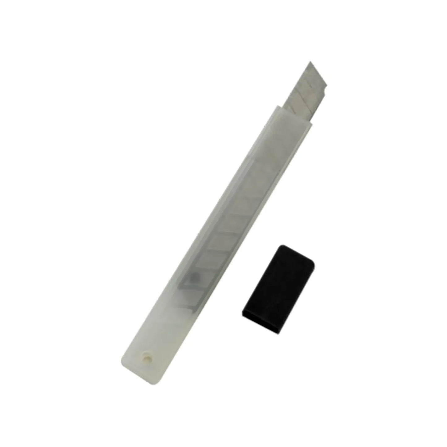 Material de acero.,Hechura pre-cortada.,Uso general.,Incluye estuche de plástico con tapa.
