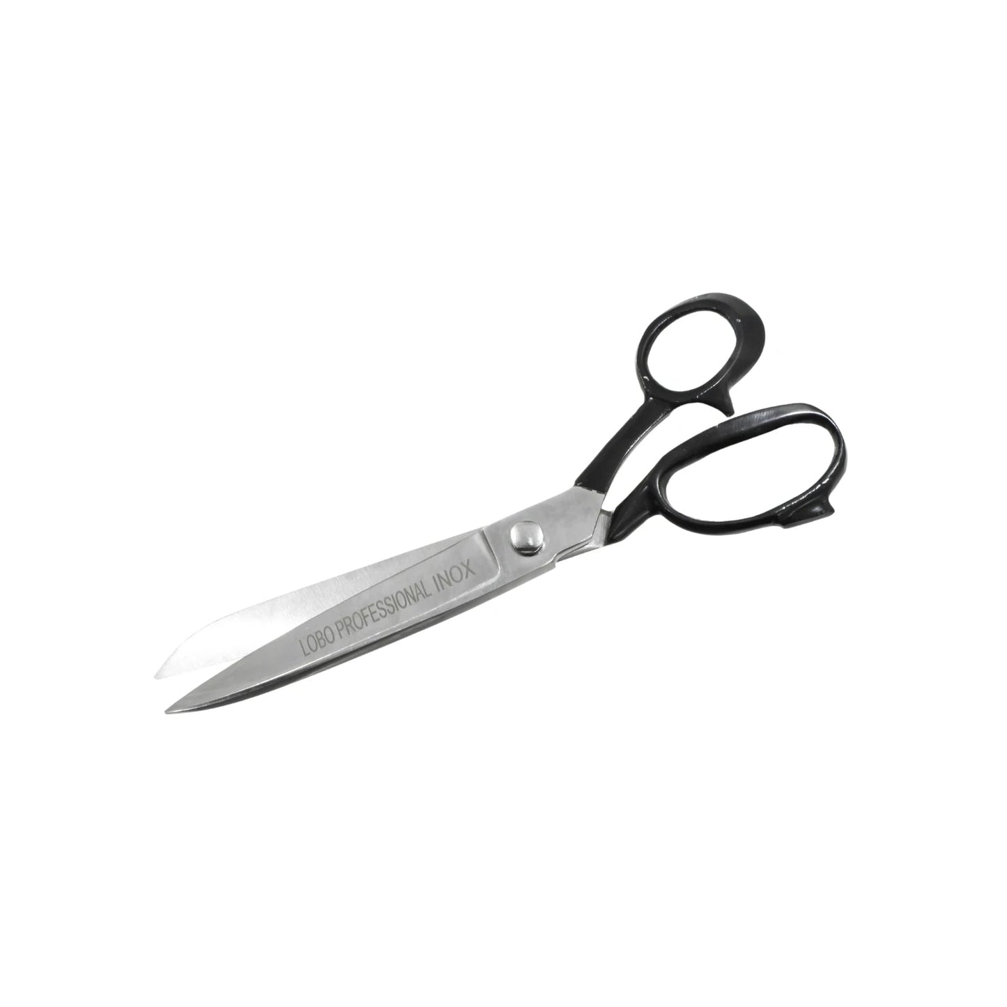 Tijera de sastre profesional Lobo de acero inoxidable con mangos negros para corte de tela de 10 pulgadas