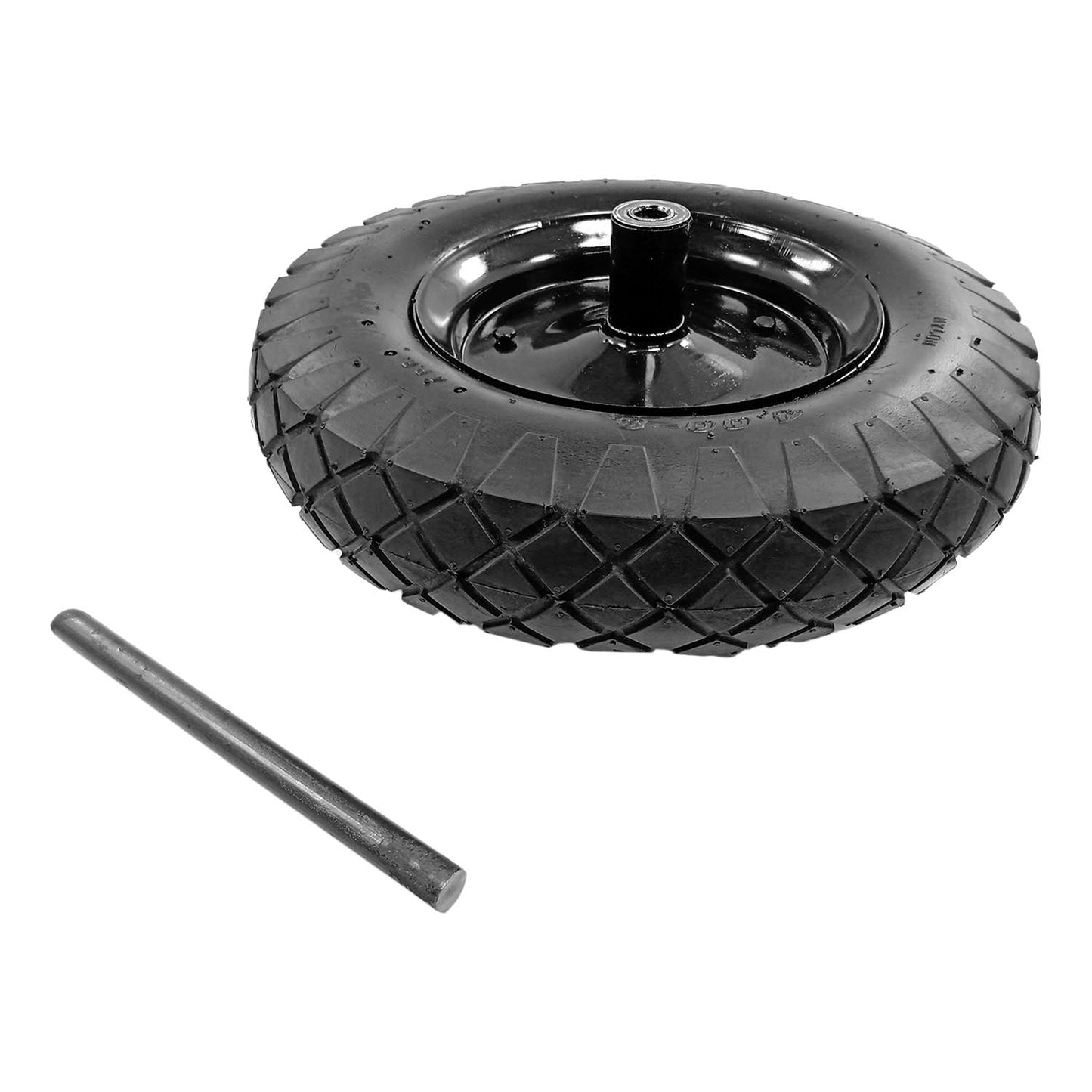 Llanta reforzada 4 capas completa.,Medida 16"x4",Neumática de 5.0 pies.