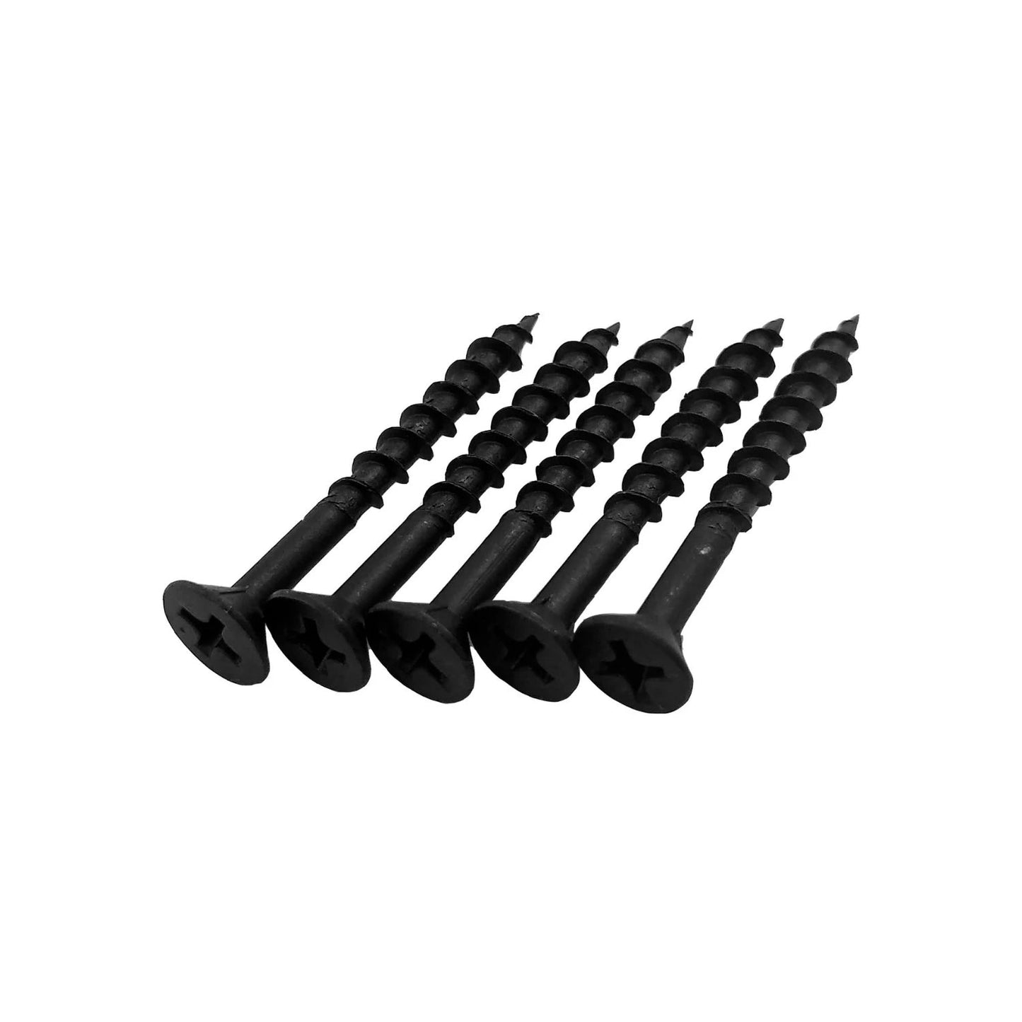 Tornillos negros Phillips para madera y tablaroca, pijas de cabeza avellanada para fijación
