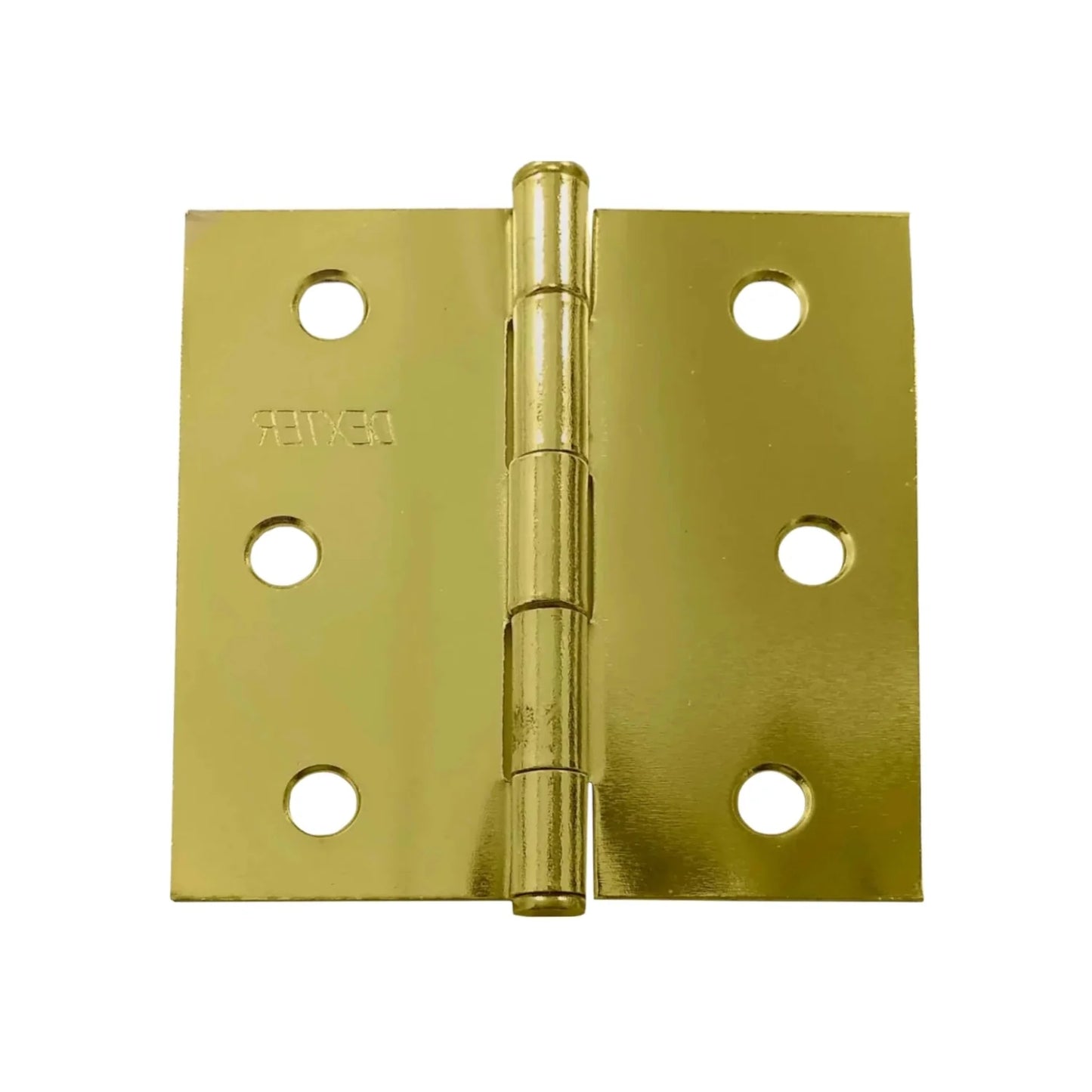 Fabricado en acero.,Bisagra residencial.,Perno suelto.,Cabeza plana de 1.6 de espesor.,Medida: 3" x 3",Acabado: Latón brillante sin baleros.