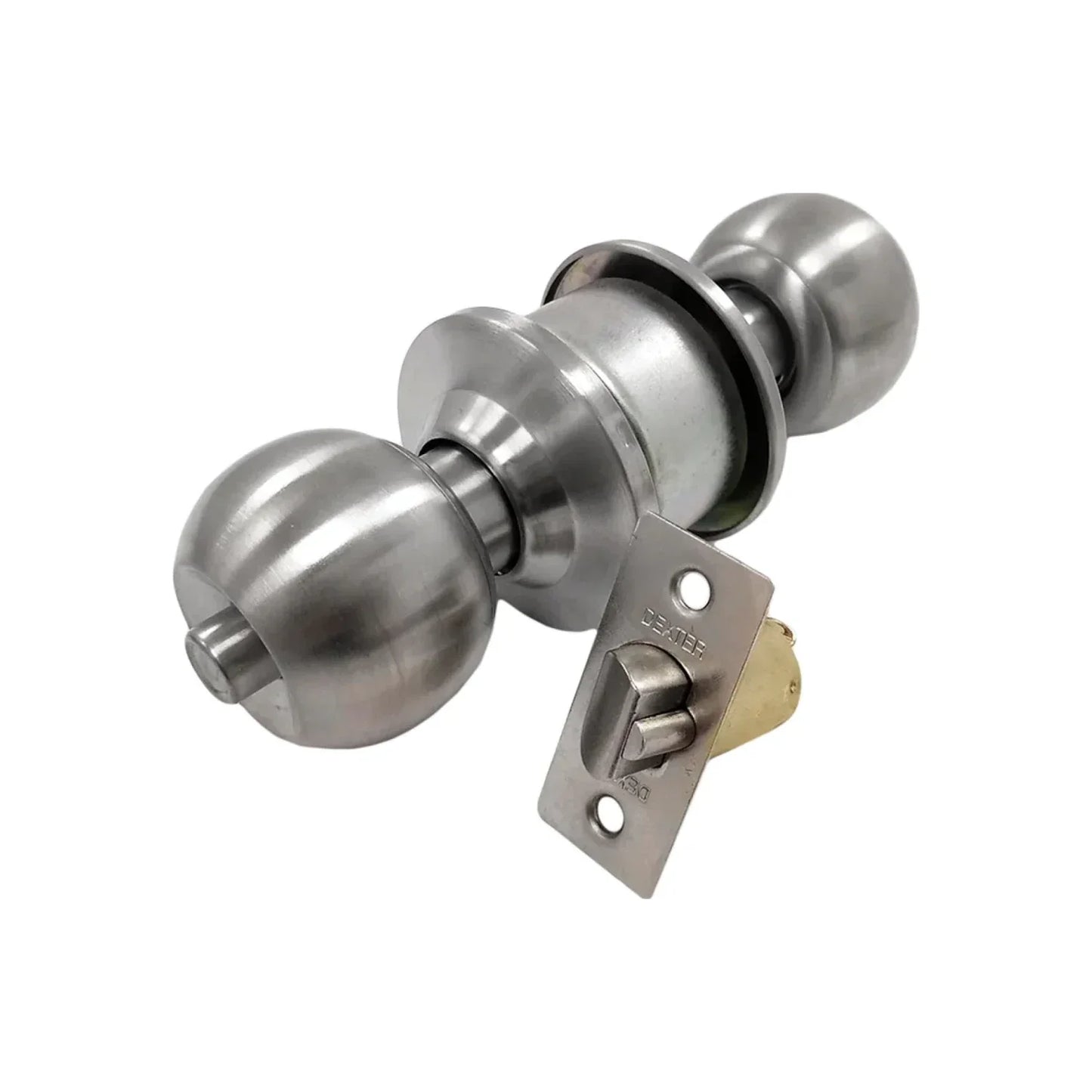 Cerradura/Chapa para recámara cromada Dexter 6825 barza