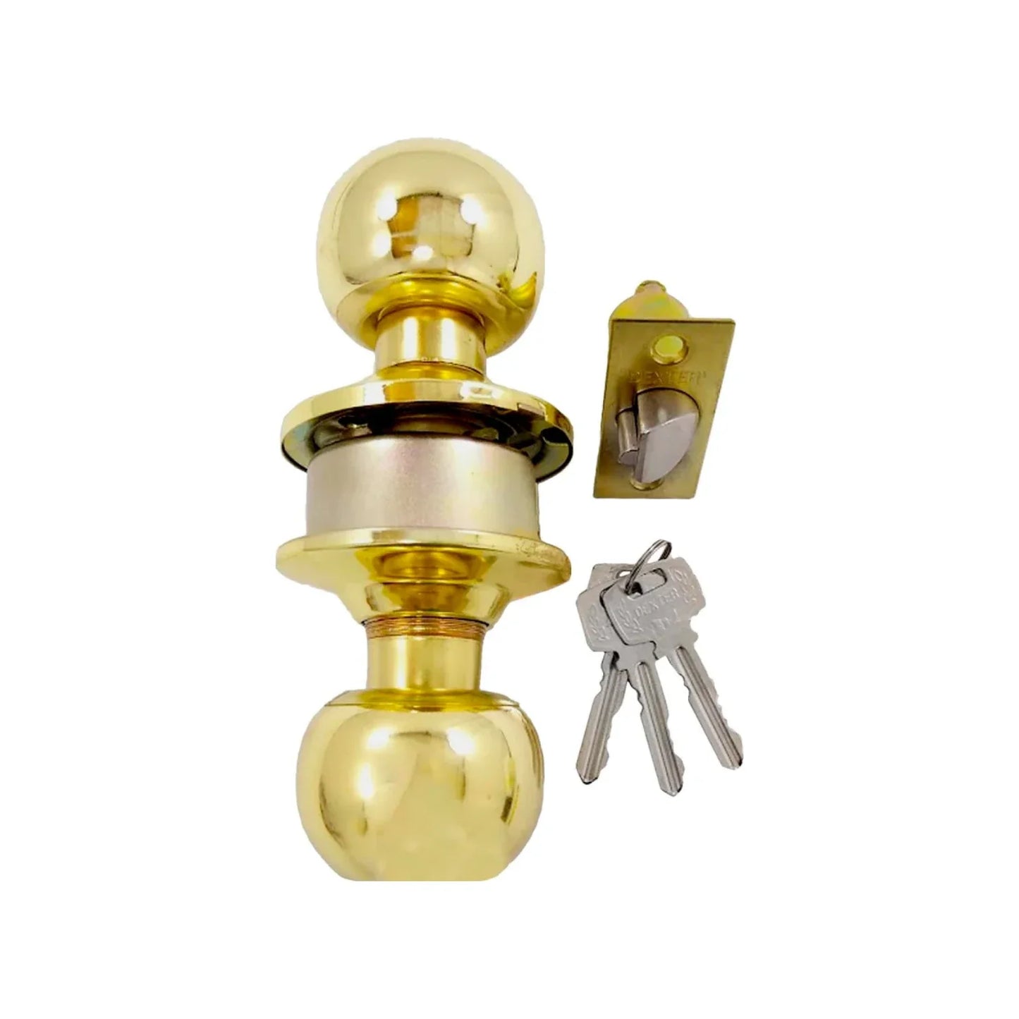 Cerradura/Chapa para recámara dorada Dexter 6833 barza