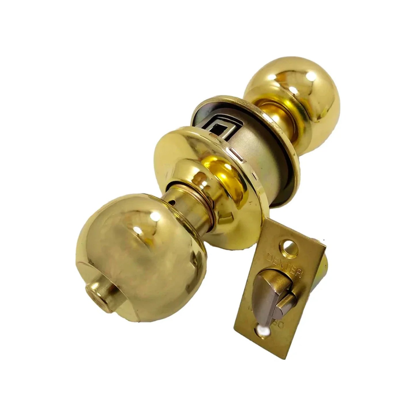 Cerradura/Chapa para recámara dorada Dexter 6833 barza