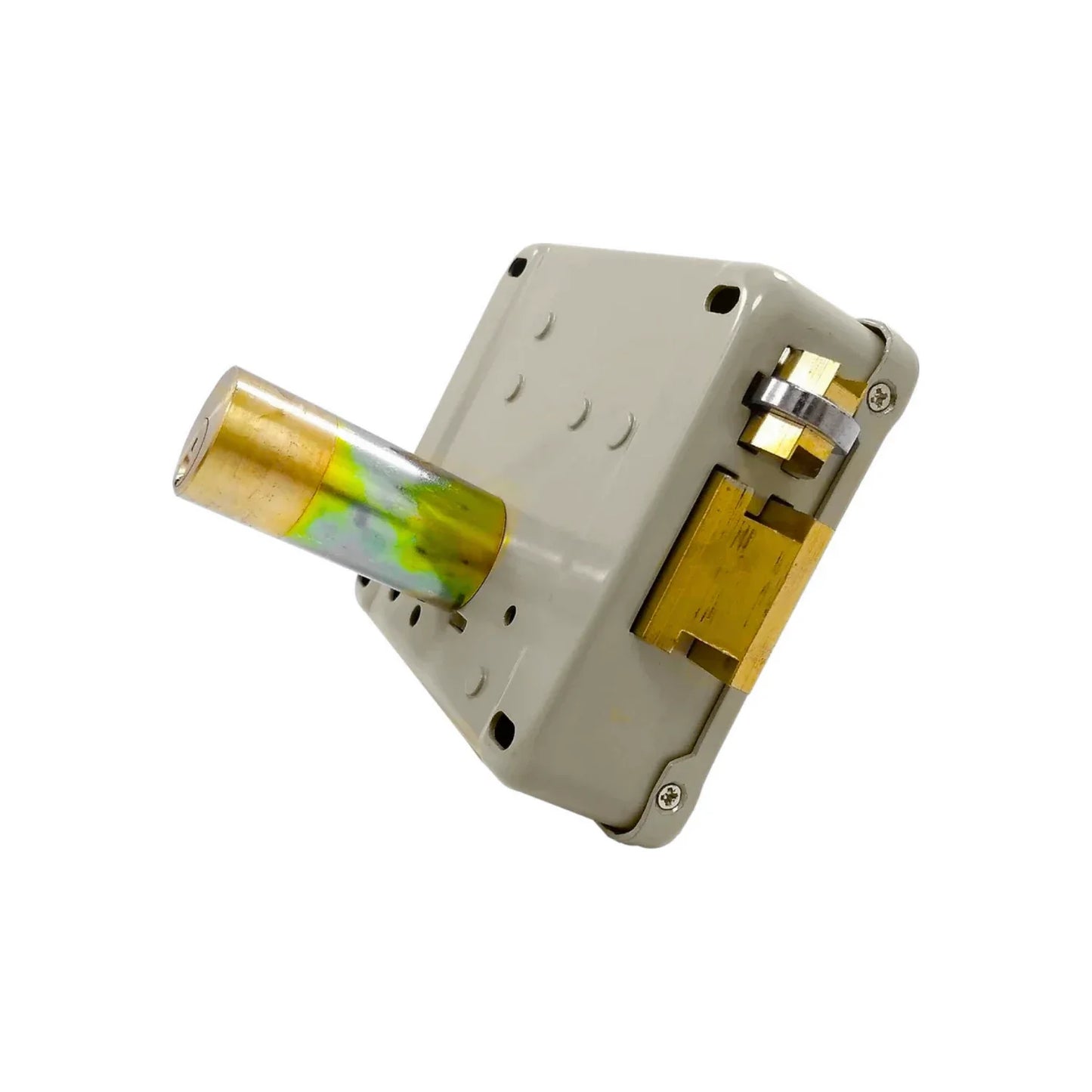 Cerradura/Chapa eléctrica sobreponer izquierda beige Dexter 5806