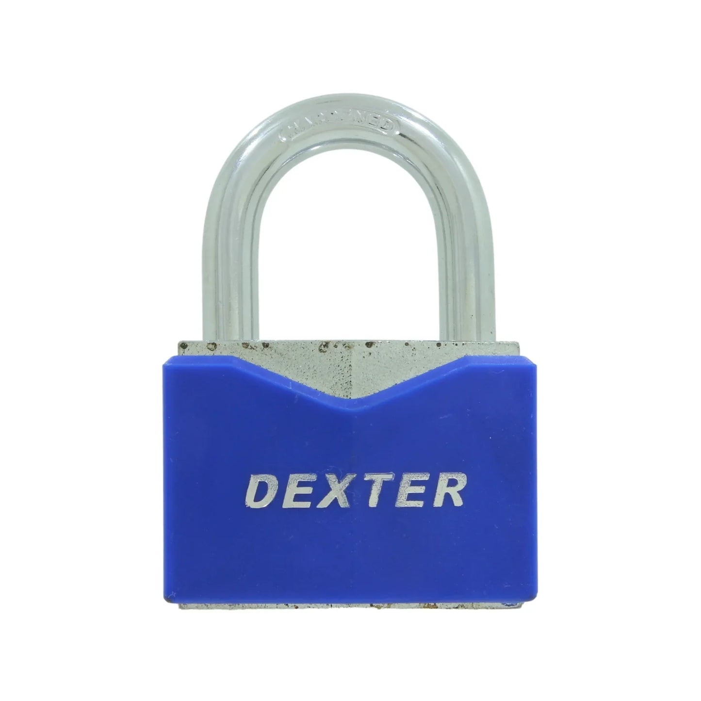 Candado 60 mm gancho corto azul Dexter 16952