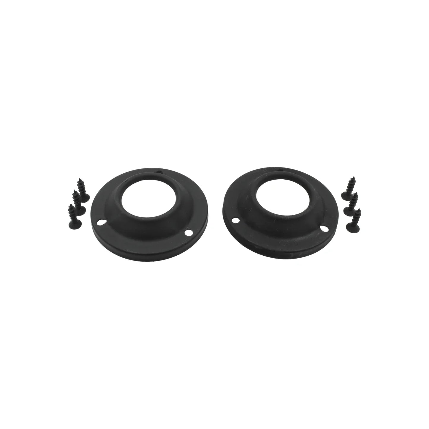 Brida redonda negra 2 piezas con tornillo Handy Home 14328