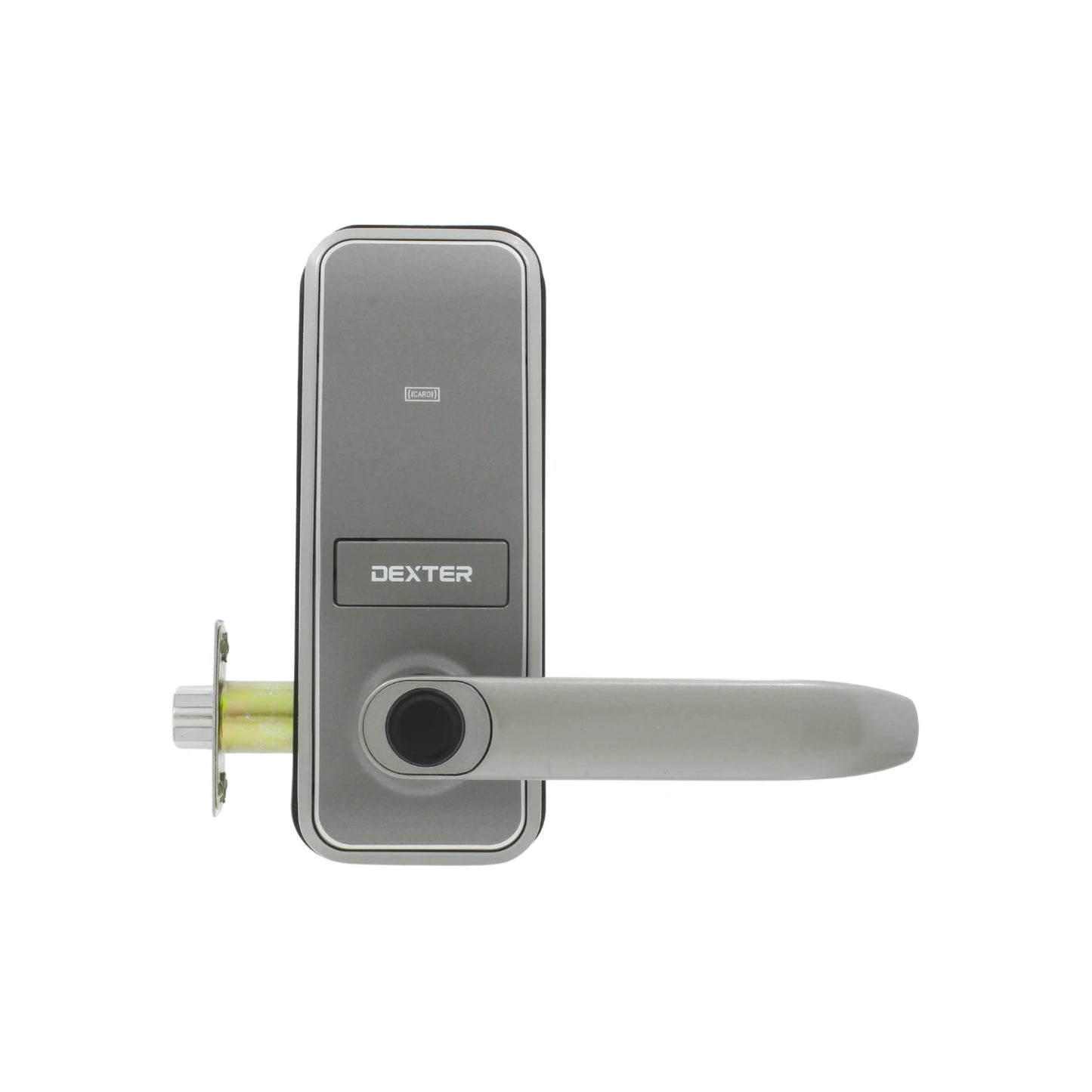 Apertura por medio de App, Reconocimiento de huella., Tarjeta de desbloqueo., Contraseña numérica., Apertura con llave., Mecanismo tubular., Backset ajustable de 60 mm (2 3/8) o 70 mm (2 3/4")., Para puertas con espesro de 30 mm a 50 mm (1 3/16” a 2”)., Sirve para puertas derechas o izquierdas., Se puede usar en instalaciones nuevas o usadas