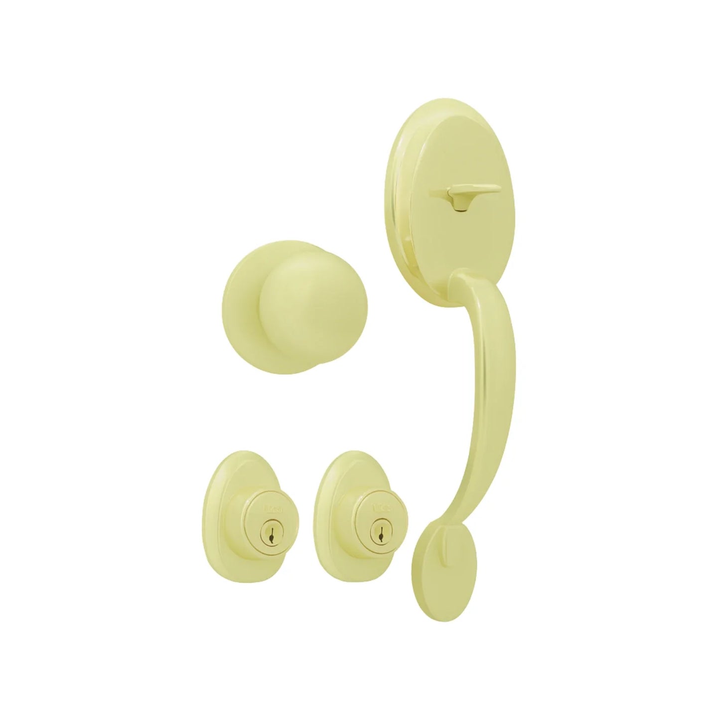 Cerradura/Chapa entrada principal latón brillate tauro Serie-A Dexter 67422