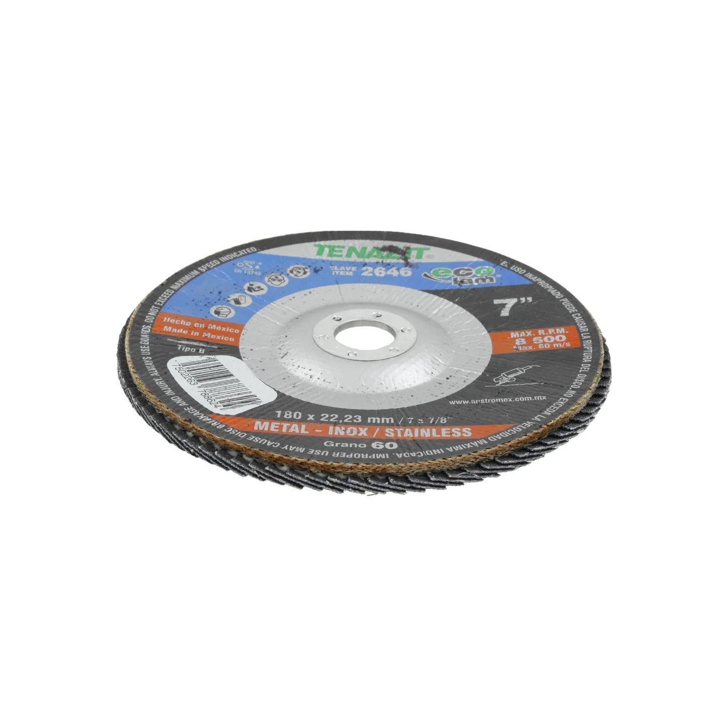 Disco 7 laminado grano 60 Tenazit 2646