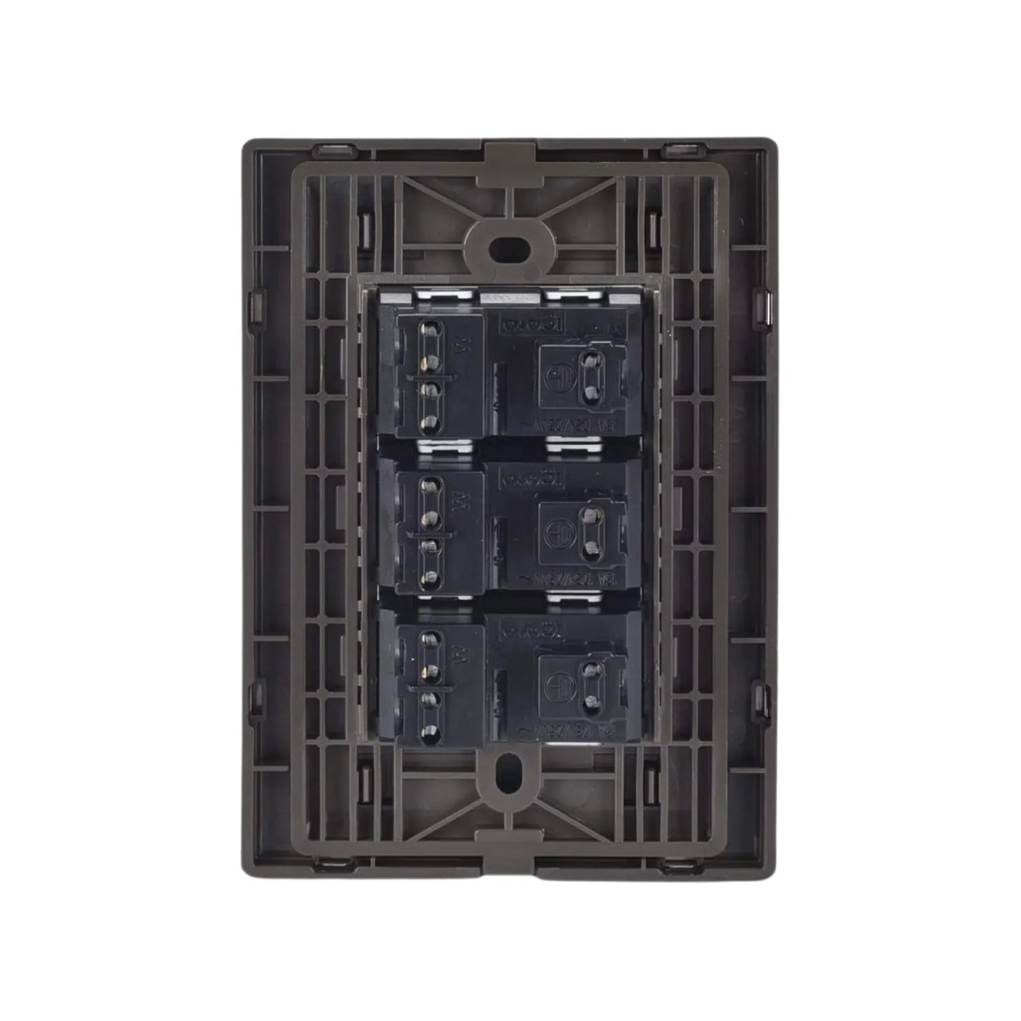 Placa 3 contactos inoxidable oxford Igoto INOX2004