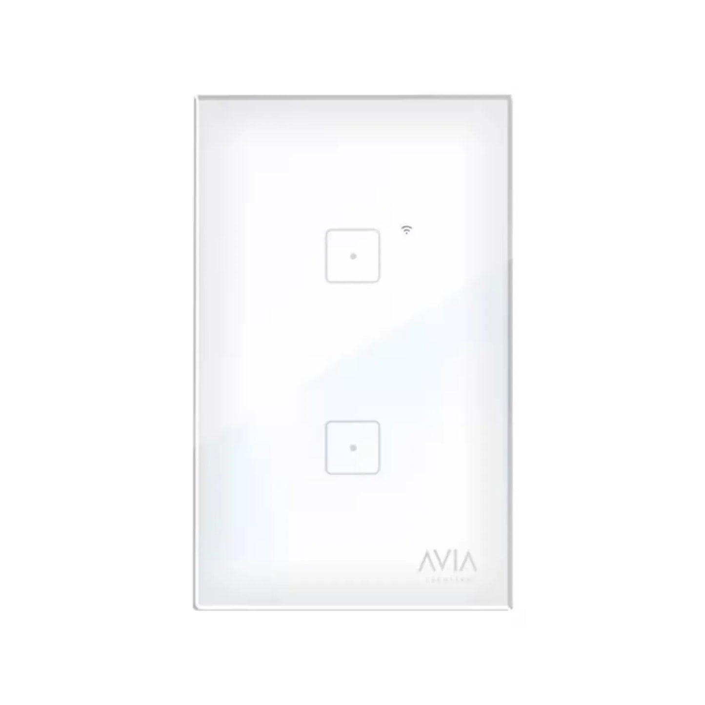 Placa 2 apagadores blanca smart wifi Igoto SH1102