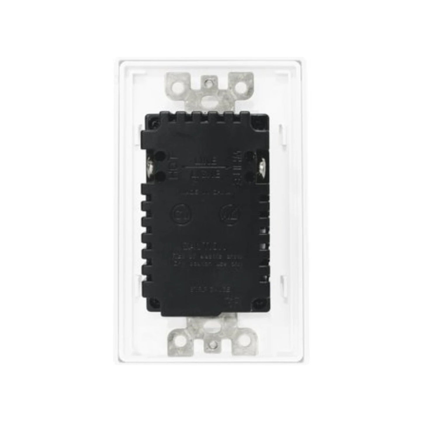 Reverso de contacto dúplex inteligente WiFi con USB, módulo negro y placa blanca, para instalación eléctrica