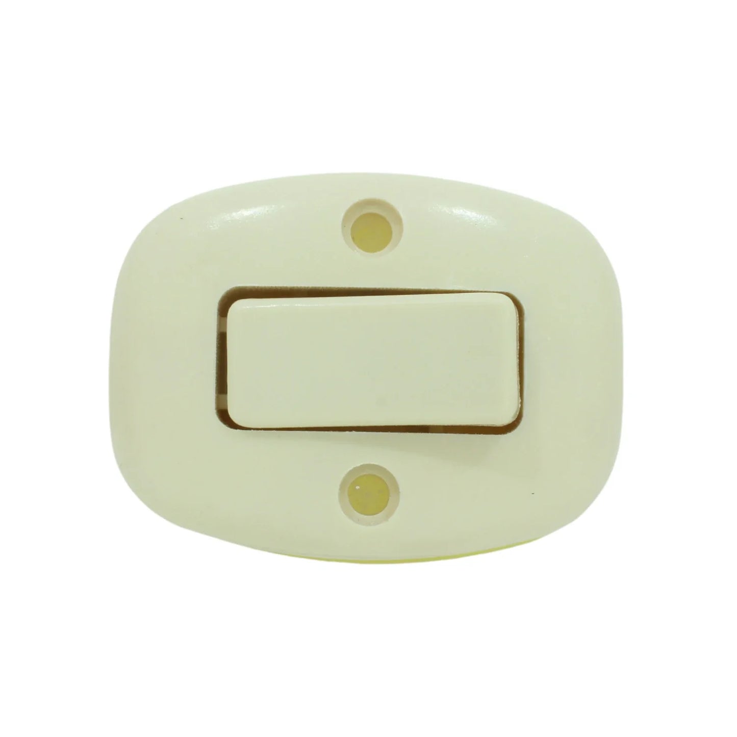 Apagador de sobreponer.,Cuerpo de baquelita.,Voltaje: 127 V,Corriente: 6 A,Resistente a impactos.,Muy fácil limpieza.