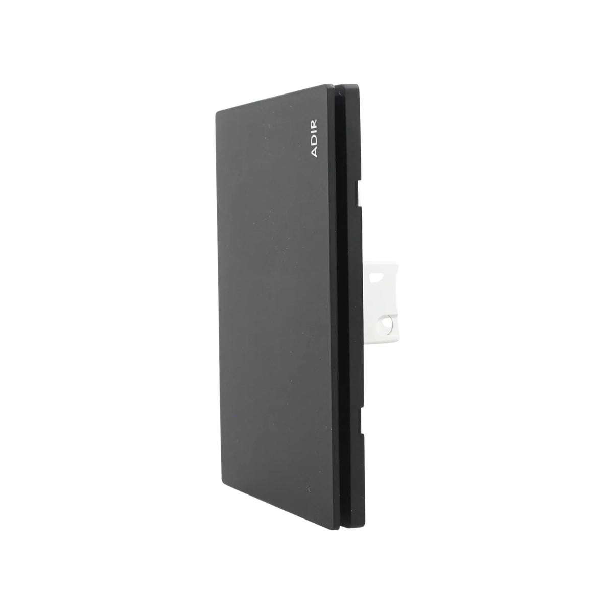 Apagador sencillo negro mate marca ADIR de diseño minimalista y moderno para pared