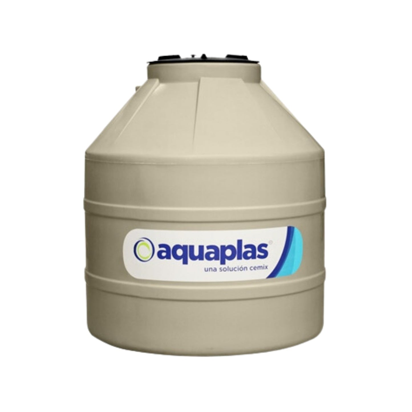 Tinaco de agua Aquaplas beige de plástico para almacenamiento doméstico