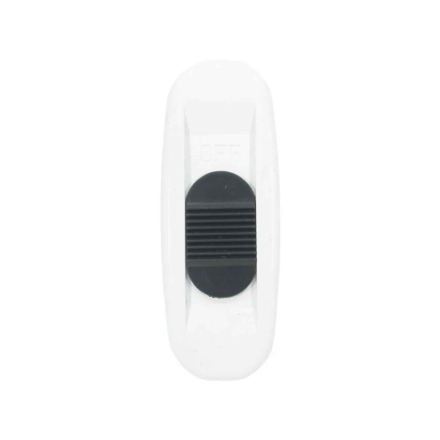 Fabricado en ABS,Color blanco.,Mecanismo deslizable.,Apagador de paso.,Voltaje: 120 V,Corriente: 3 A