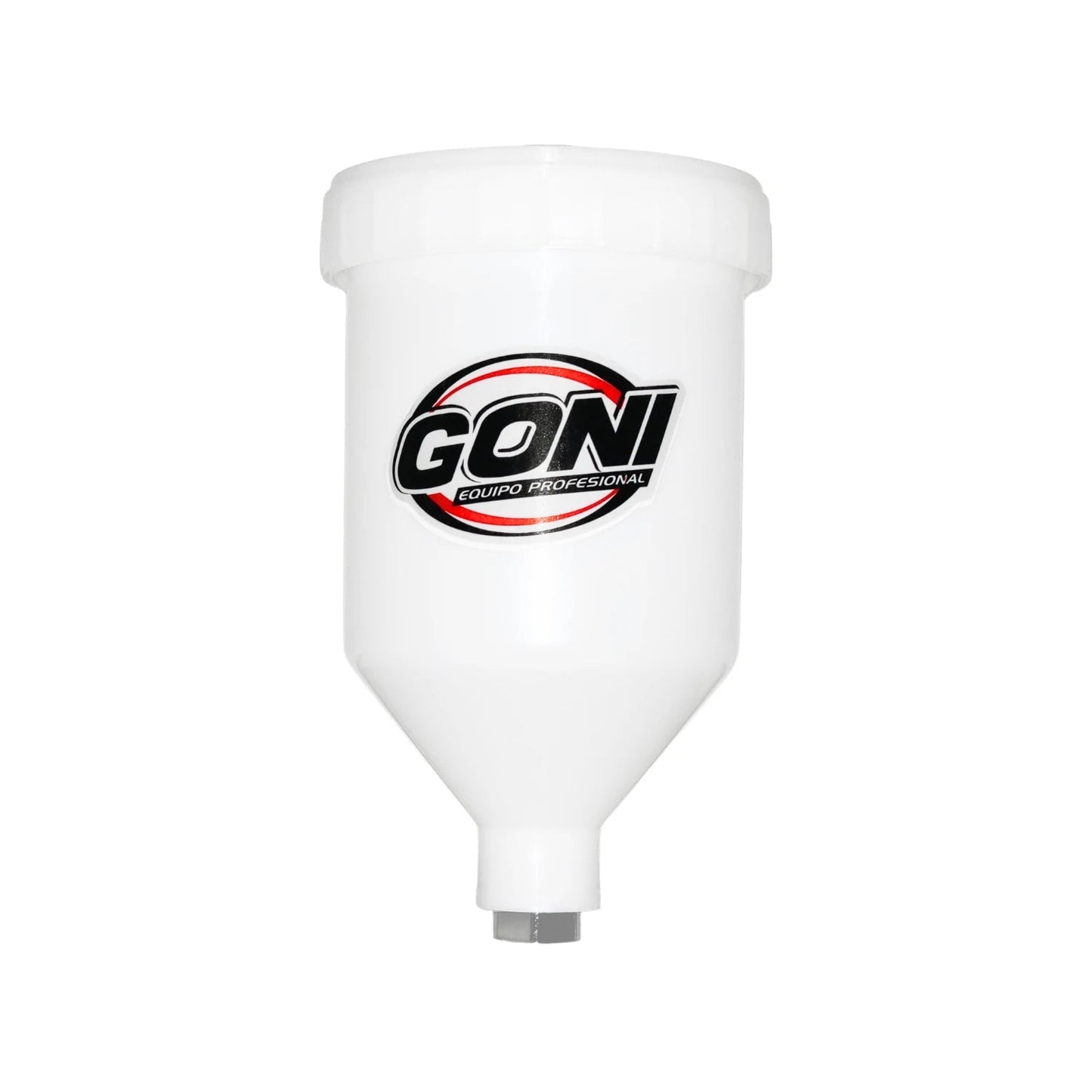 Vaso de plástico blanco para pistola de pintar Goni, repuesto para equipo profesional