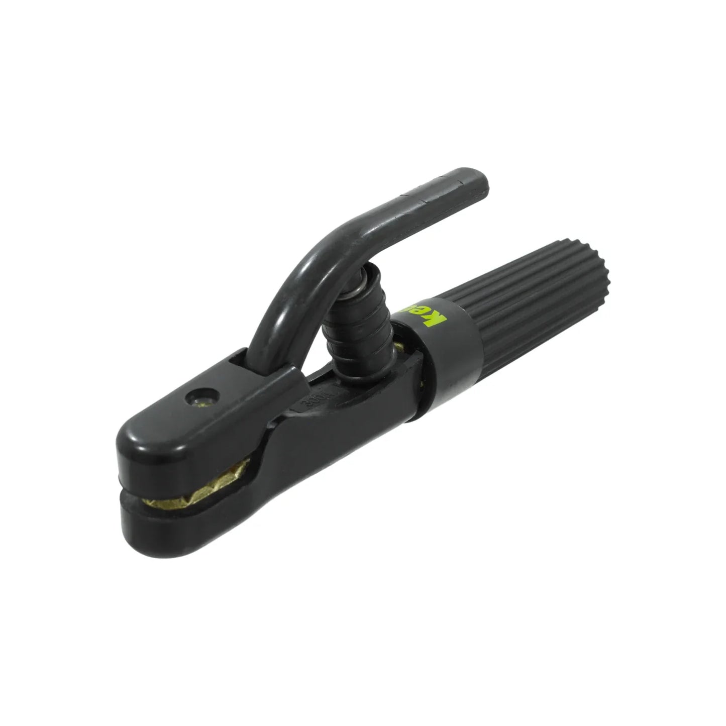 Mordazas de latón dentadas de alta resistencia.,Cubiertas reforzadas de fibra de vidrio.,Conexiones de alta calidad.,Capacidad de 300 A,Calibre 4 AWG