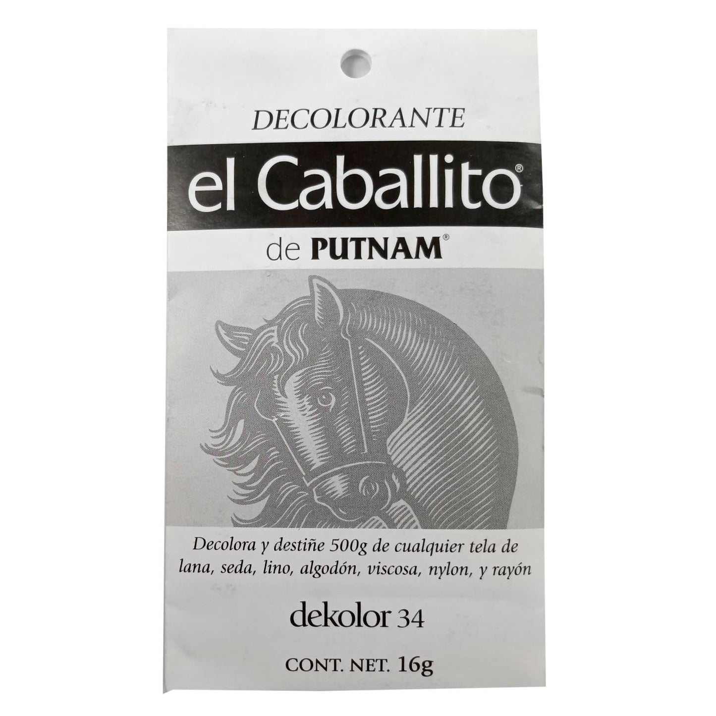 Decolora y destiñe 500g de cualquier tela de algodón, lino, seda, lana, nylon, rayón o viscosA,También telas que contengan un máximo de 30% poliéster y/o acrÃlico, de lo contrario el color no se eliminara.