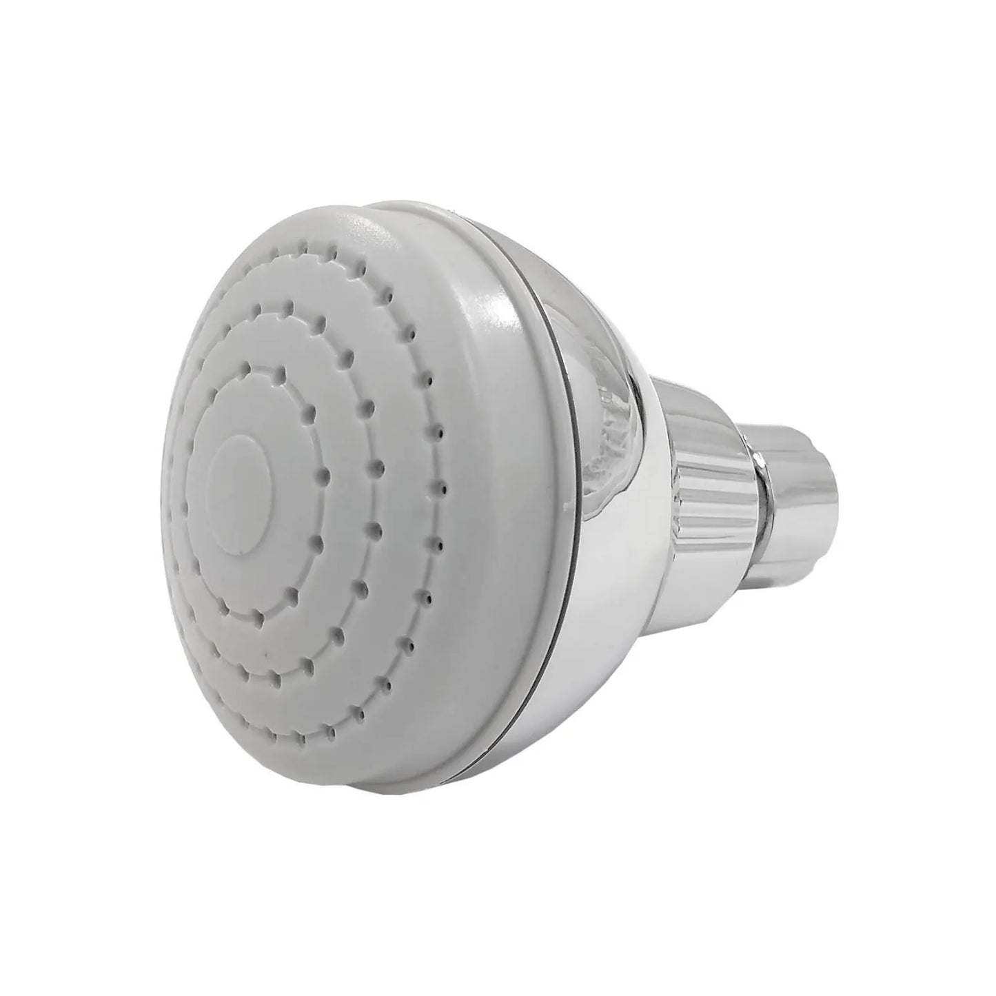 Fabricada en ABS de alta resistencia.,Acabado: Cromo.,Regadera ahorradora (grado ecológico).,Conector estándar de latón (8 litros x minuto).