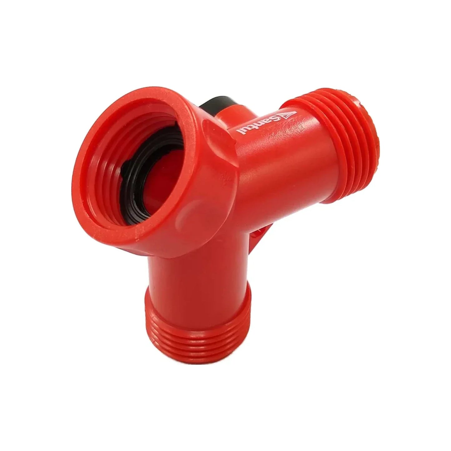 Elaborado de plástico resistente.,Válvulas de cierre independiente.,Conector para manguera tipo "y",Entrada y salida de 3/4" (19.05 mm)