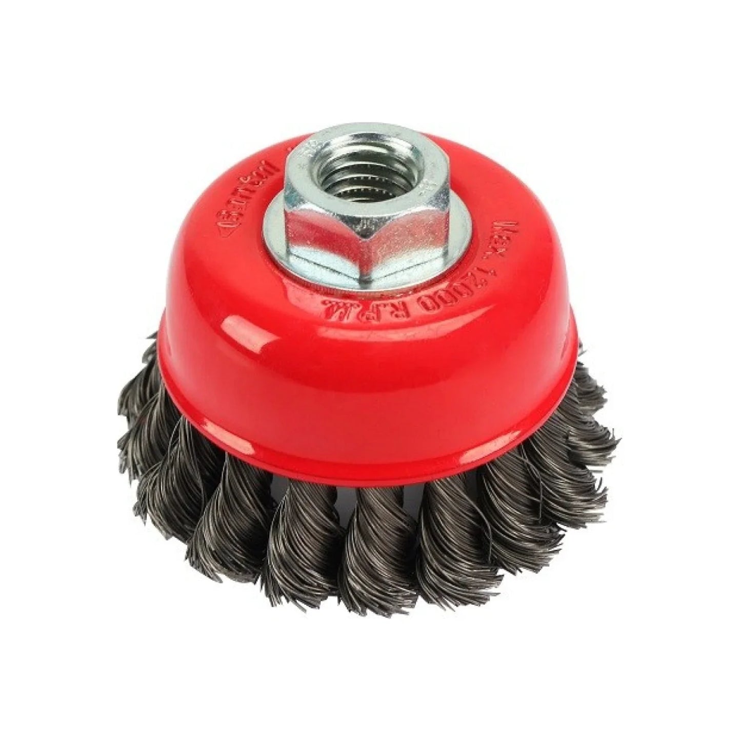 Carda de copa 3" x 5/8" trenzada alambre fino Byp CET301FN